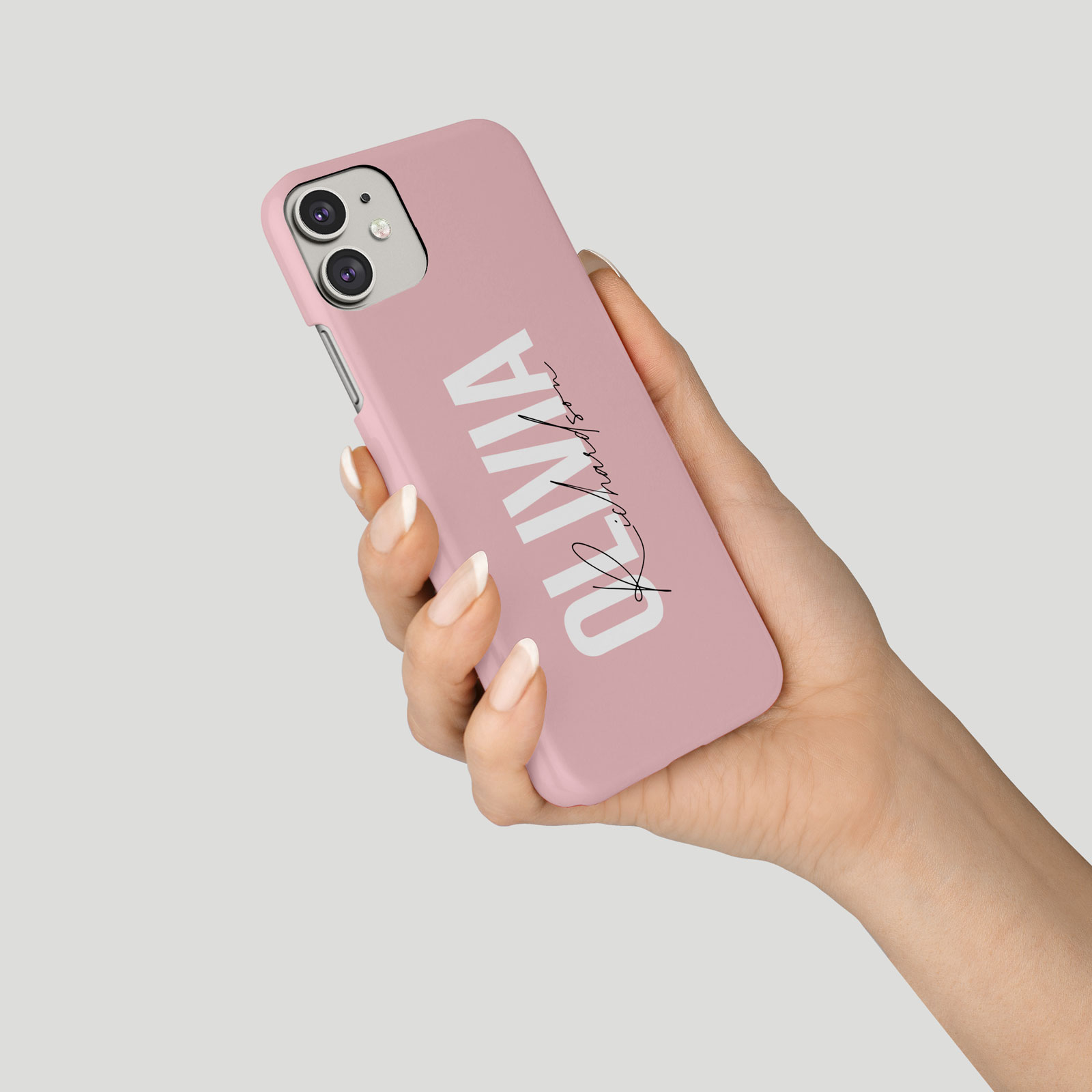 Tirita Personalised Phone Case for iPhone 16 15 14 13 12 11 Gold Monogram Pink - Picture 11 of 18
