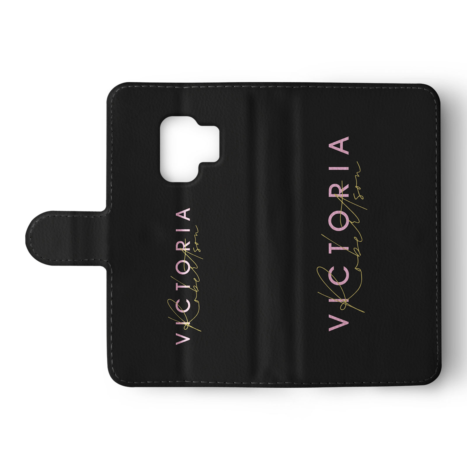 Tirita Personalised Wallet Flip Case for Samsung S23 S22 S20 S9 Rose Gold Pink - Picture 6 of 26
