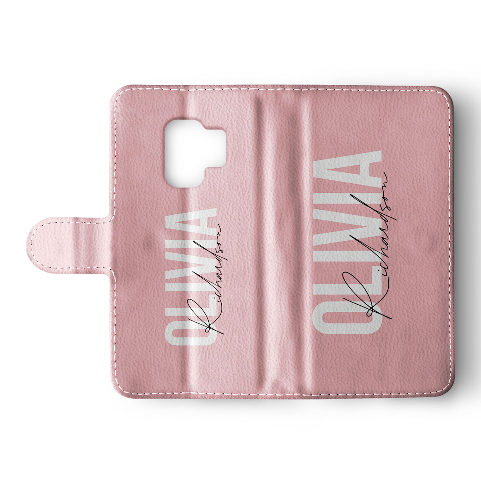 Tirita Personalised Wallet Flip Case for Samsung S23 S22 S20 S9 Rose Gold Pink - Picture 15 of 26