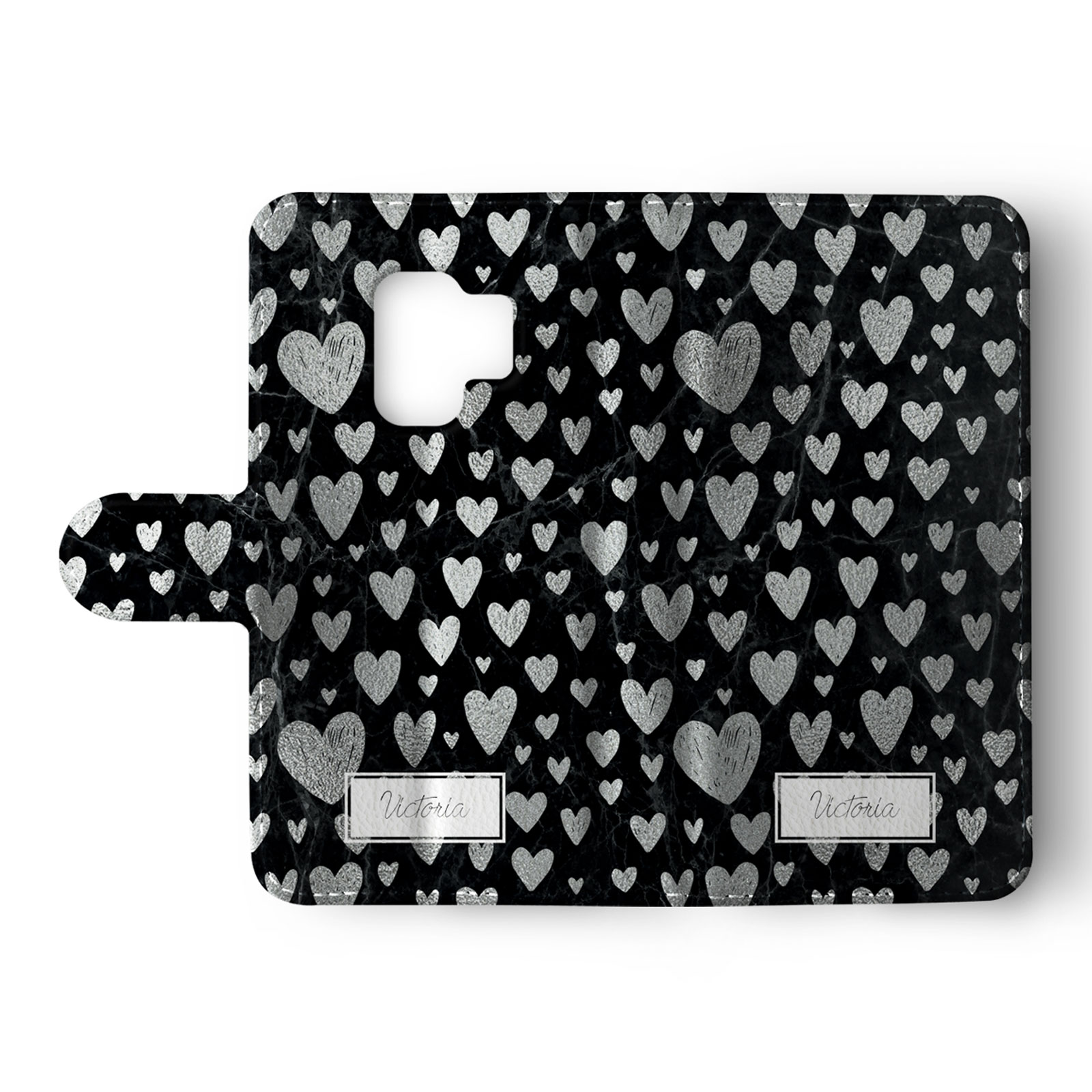 Tirita Personalised Wallet Flip Case for Samsung S23 S22 S20 S9 Marble Silver - Picture 15 of 26