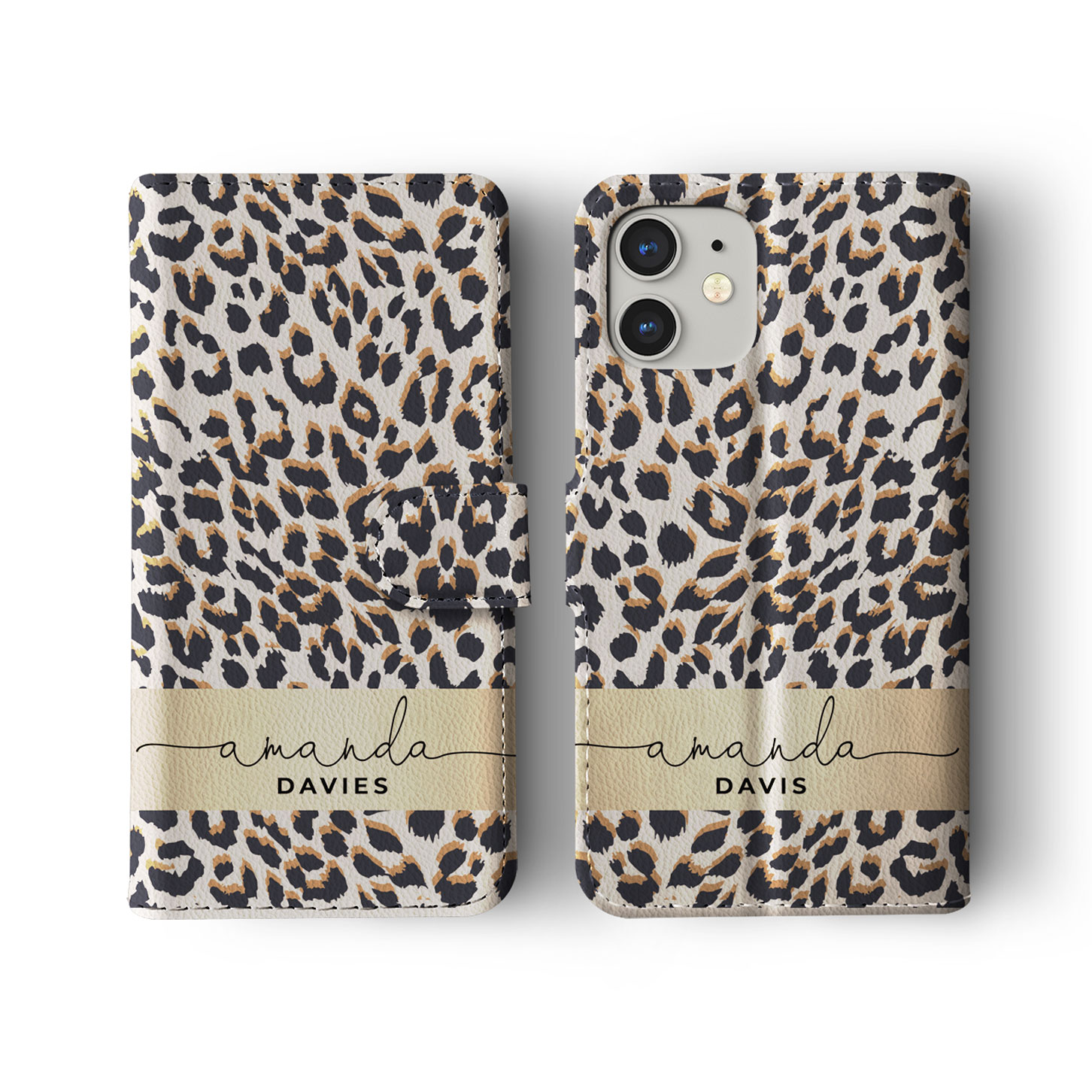 Tirita Personalised Wallet Flip Case for iPhone 16 15 14 13 Space Stars Animal - Picture 5 of 26