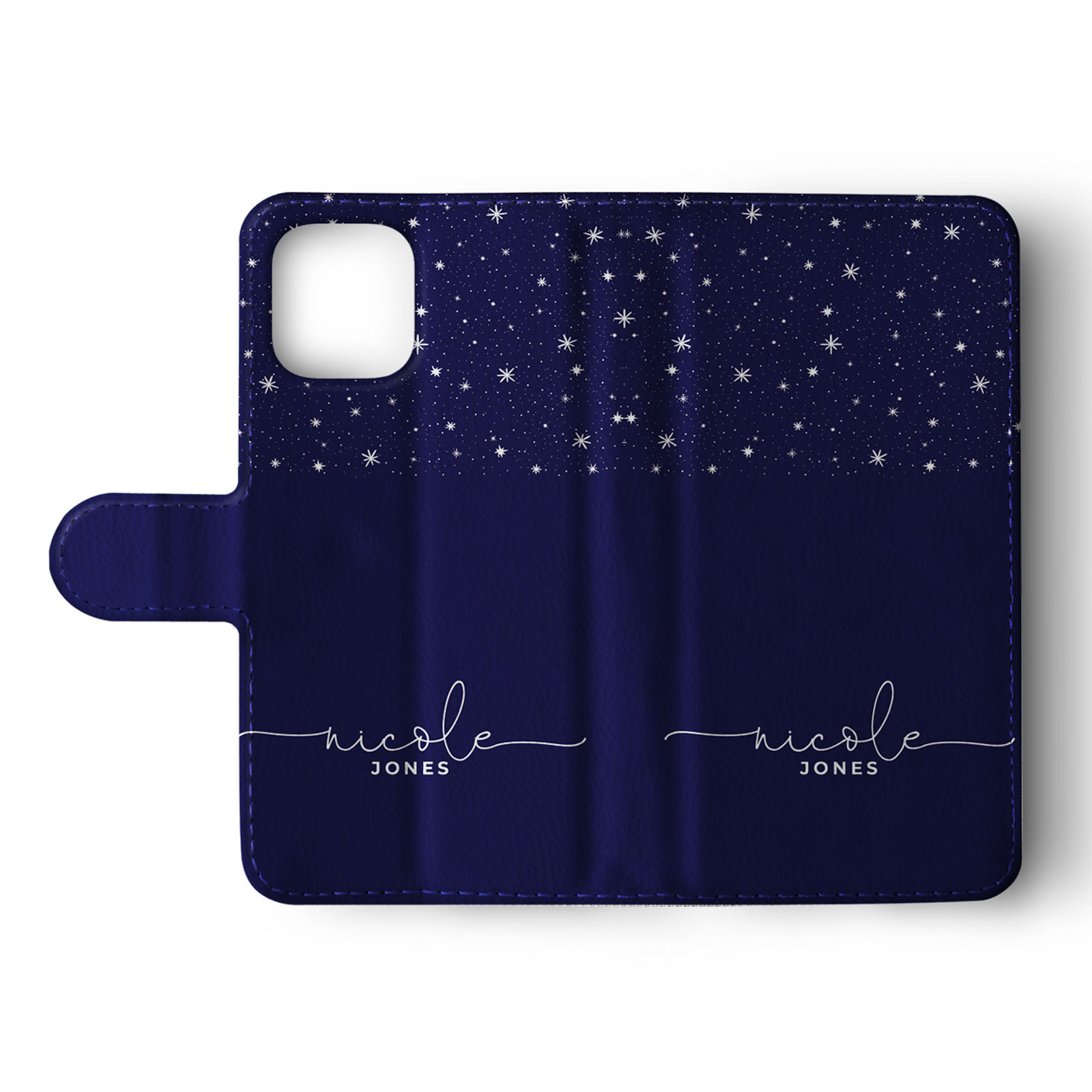 Tirita Personalised Wallet Flip Case for iPhone 16 15 14 13 Space Stars Animal - Picture 12 of 26
