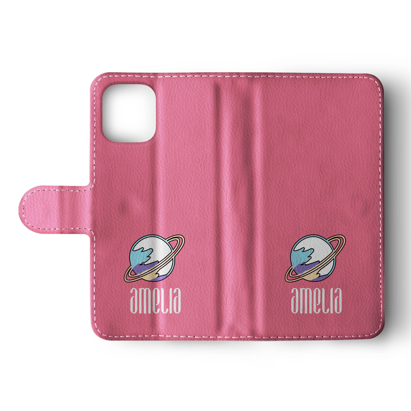 Tirita Personalised Wallet Flip Case for iPhone 16 15 14 13 Space Stars Animal - Picture 21 of 26