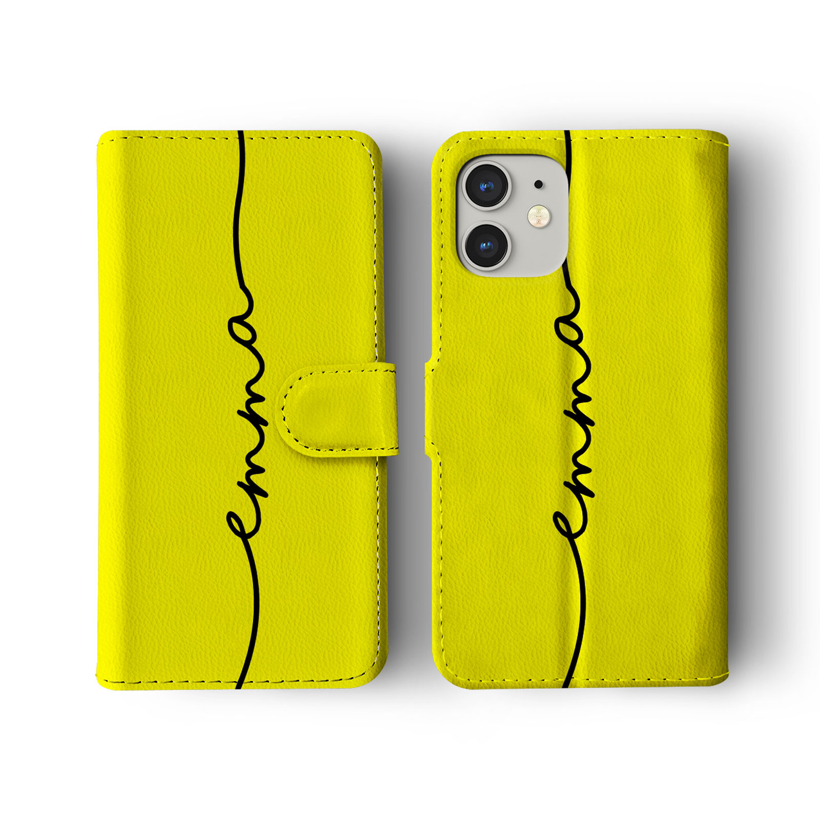 Tirita Personalised Wallet Flip Case for iPhone 15 14 13 12 11 SE Colourful Name - Picture 11 of 29
