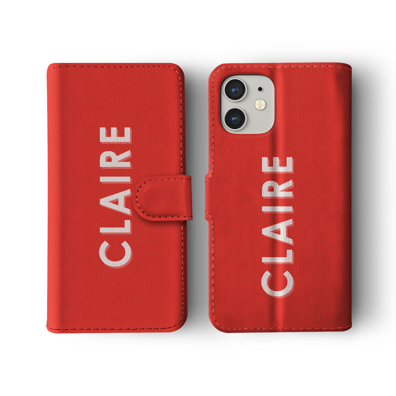 Tirita Personalised Wallet Flip Case for iPhone 15 14 13 12 11 SE Colourful Name - Picture 20 of 29