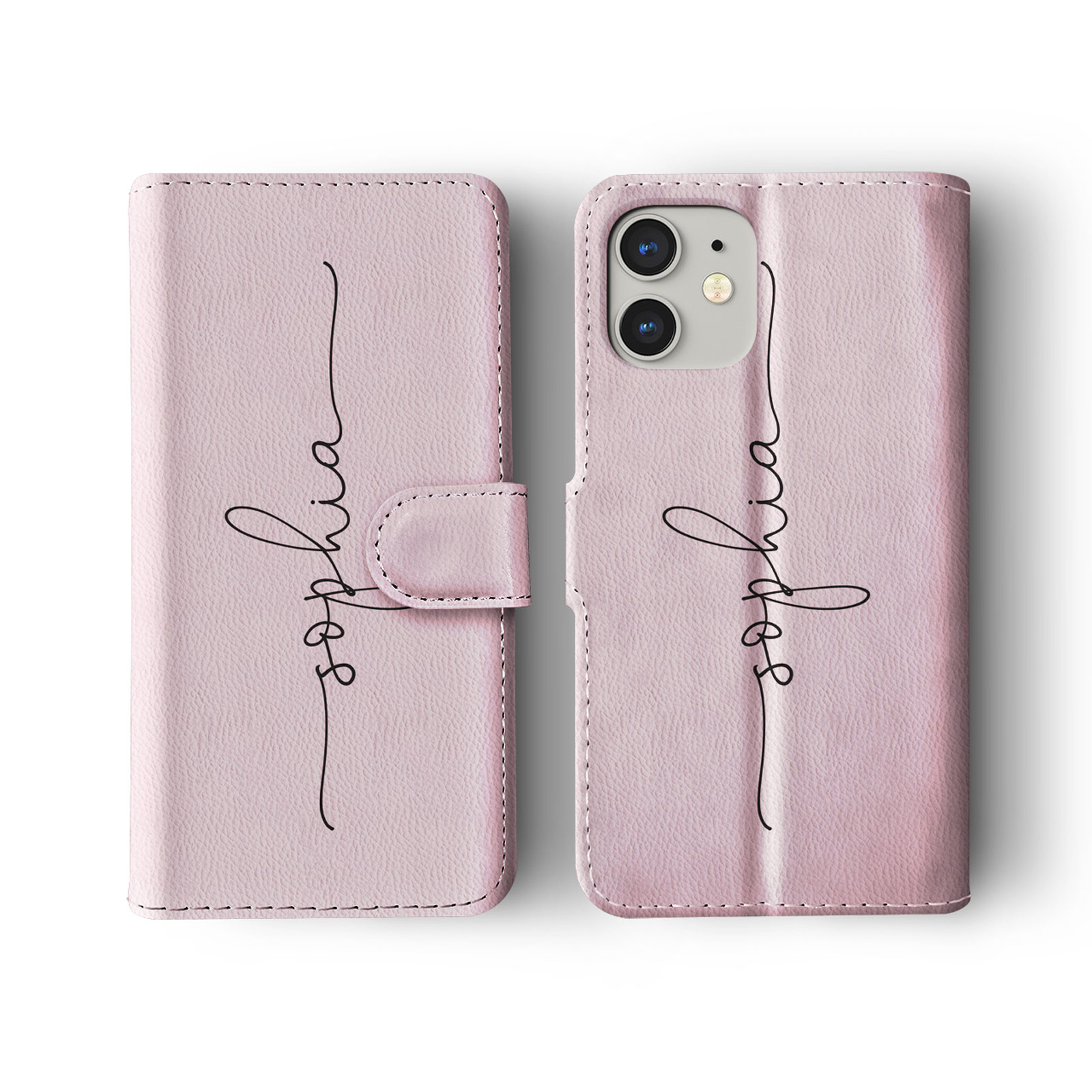 Tirita Personalised Wallet Flip Case for iPhone 15 14 13 12 11 SE Colourful Name - Picture 5 of 29