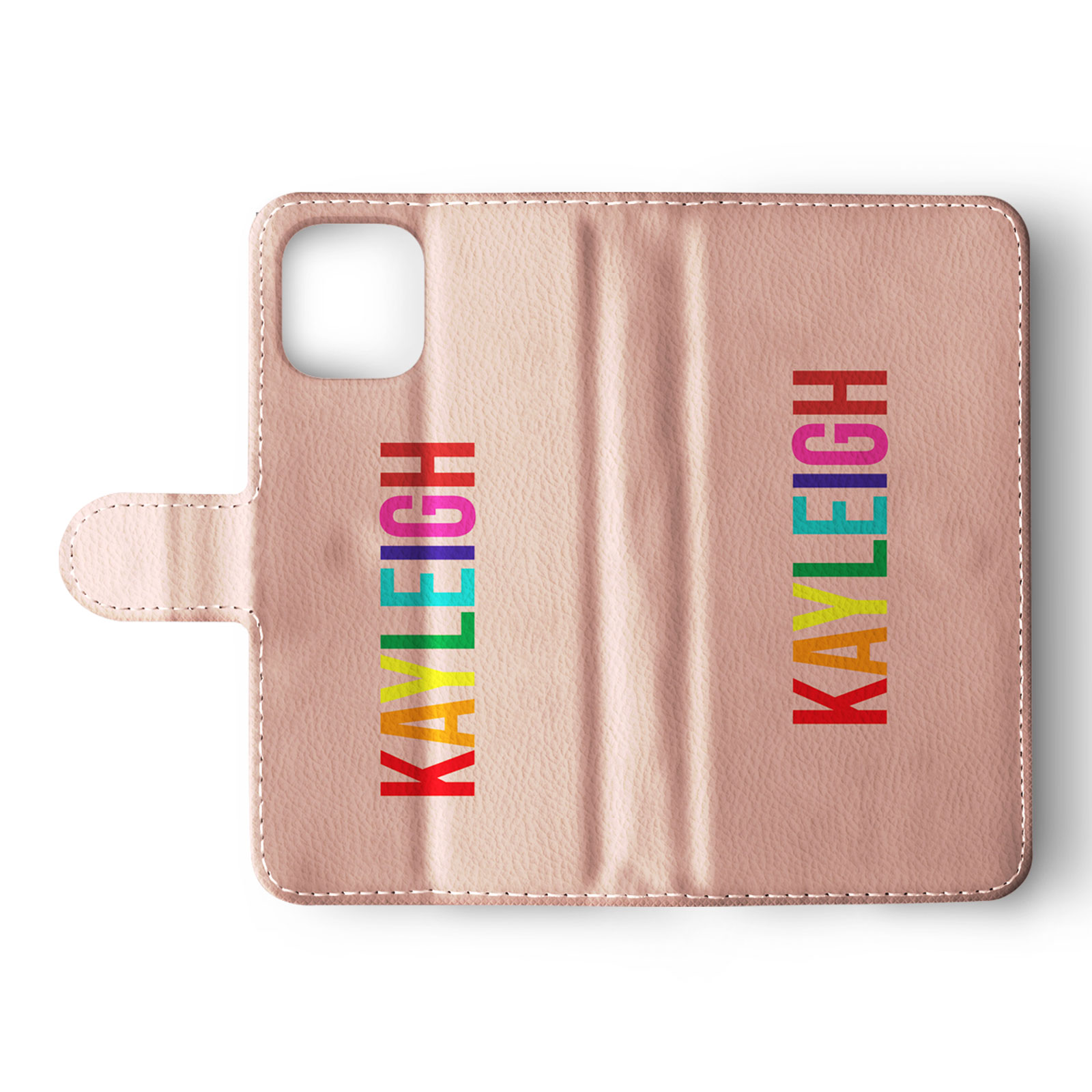 Tirita Personalised Wallet Flip Case for iPhone 15 14 13 12 11 SE Colourful Name - Picture 9 of 29