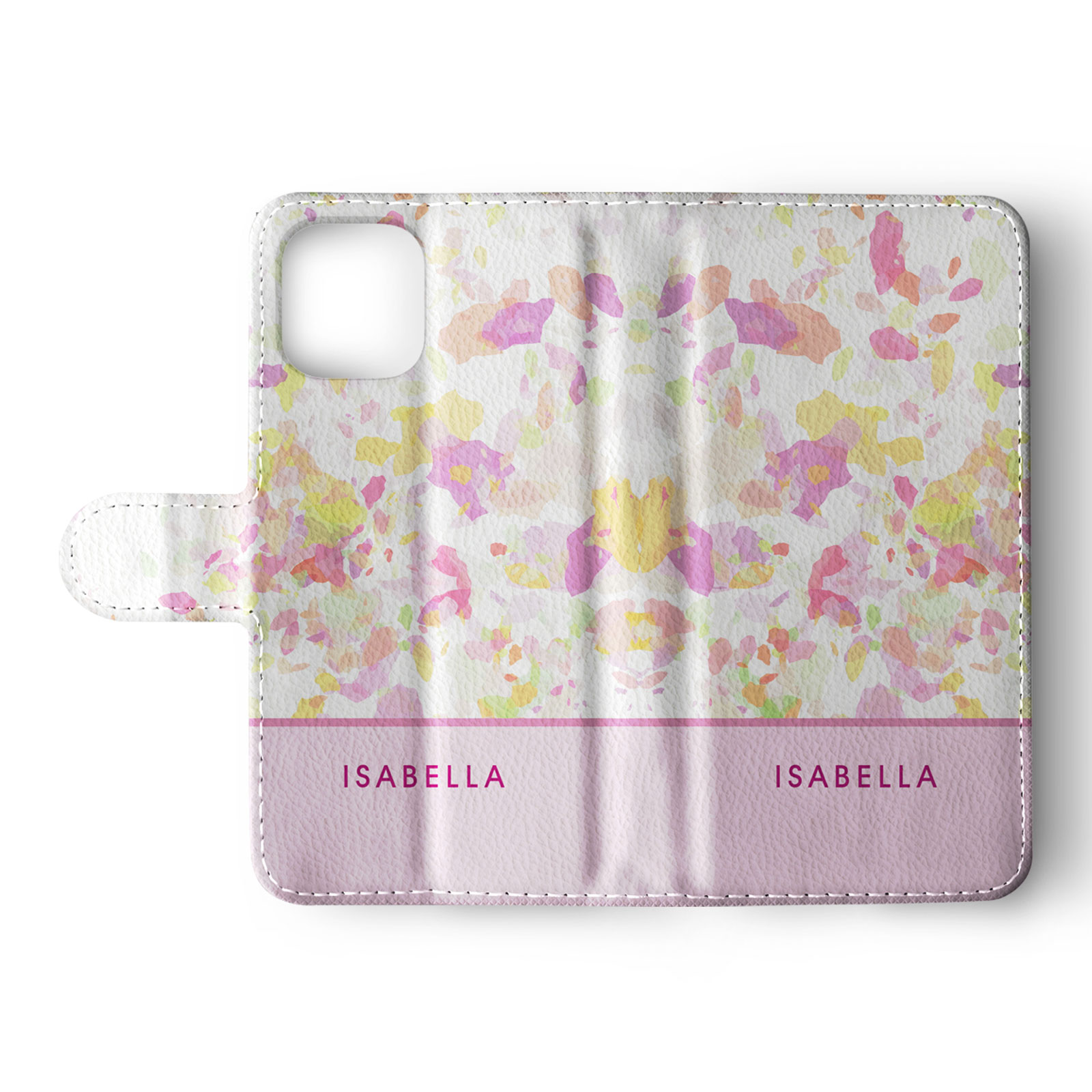 Tirita Personalised Wallet Flip Case for iPhone 14 13 12 11 Colourful Stars Dots - Picture 9 of 31