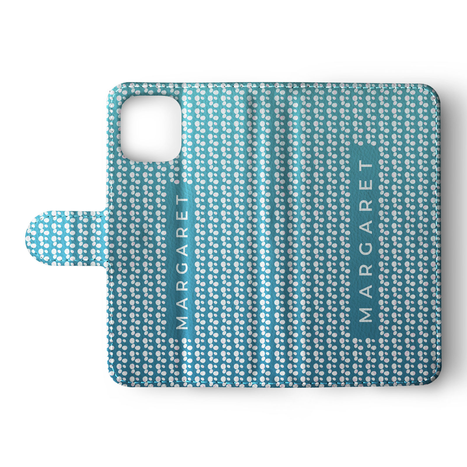 Tirita Personalised Wallet Flip Case for iPhone 14 13 12 11 Colourful Stars Dots - Picture 27 of 31