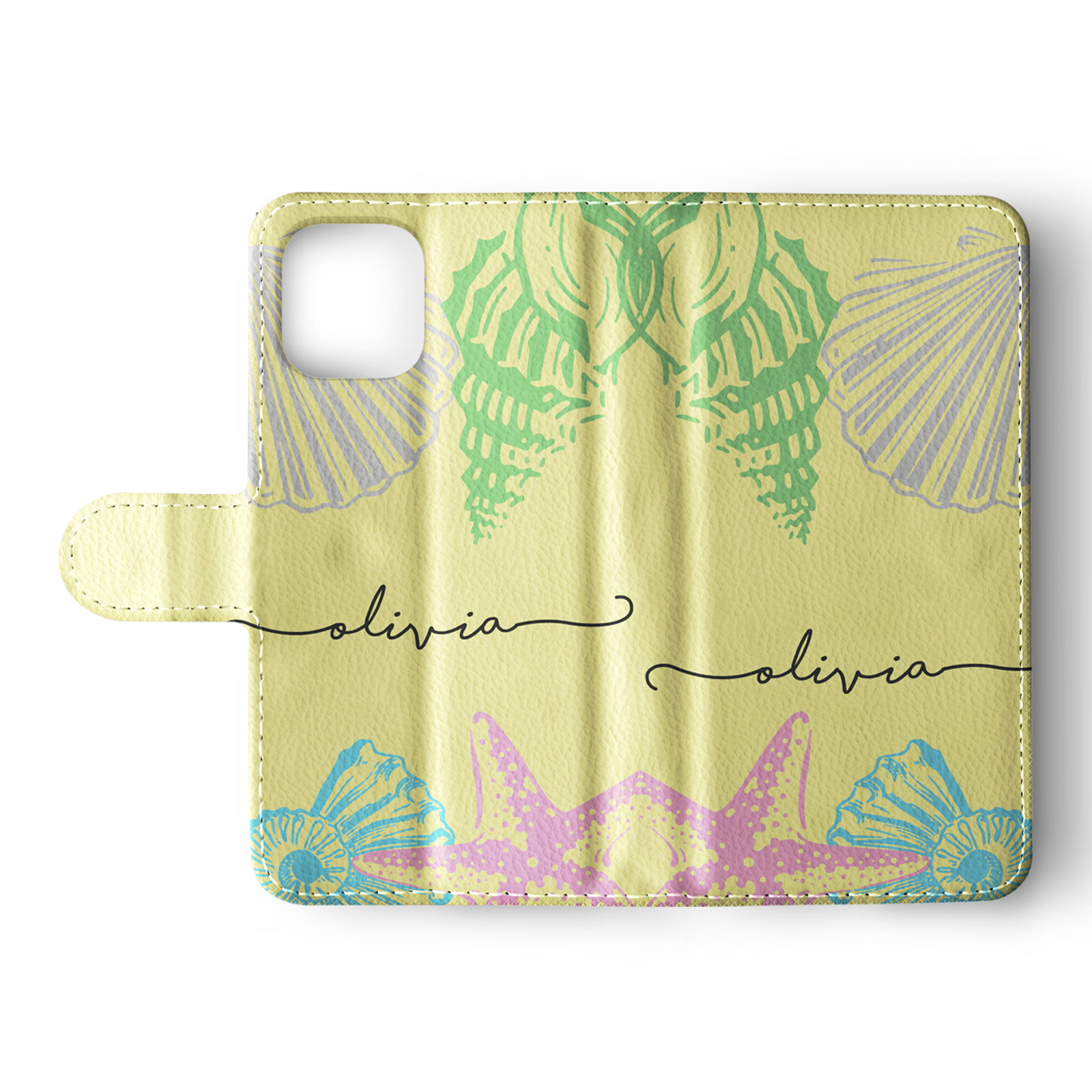 Tirita Personalised Wallet Flip Case for iPhone 15 14 13 12 Ocean Life Marine - Picture 24 of 29