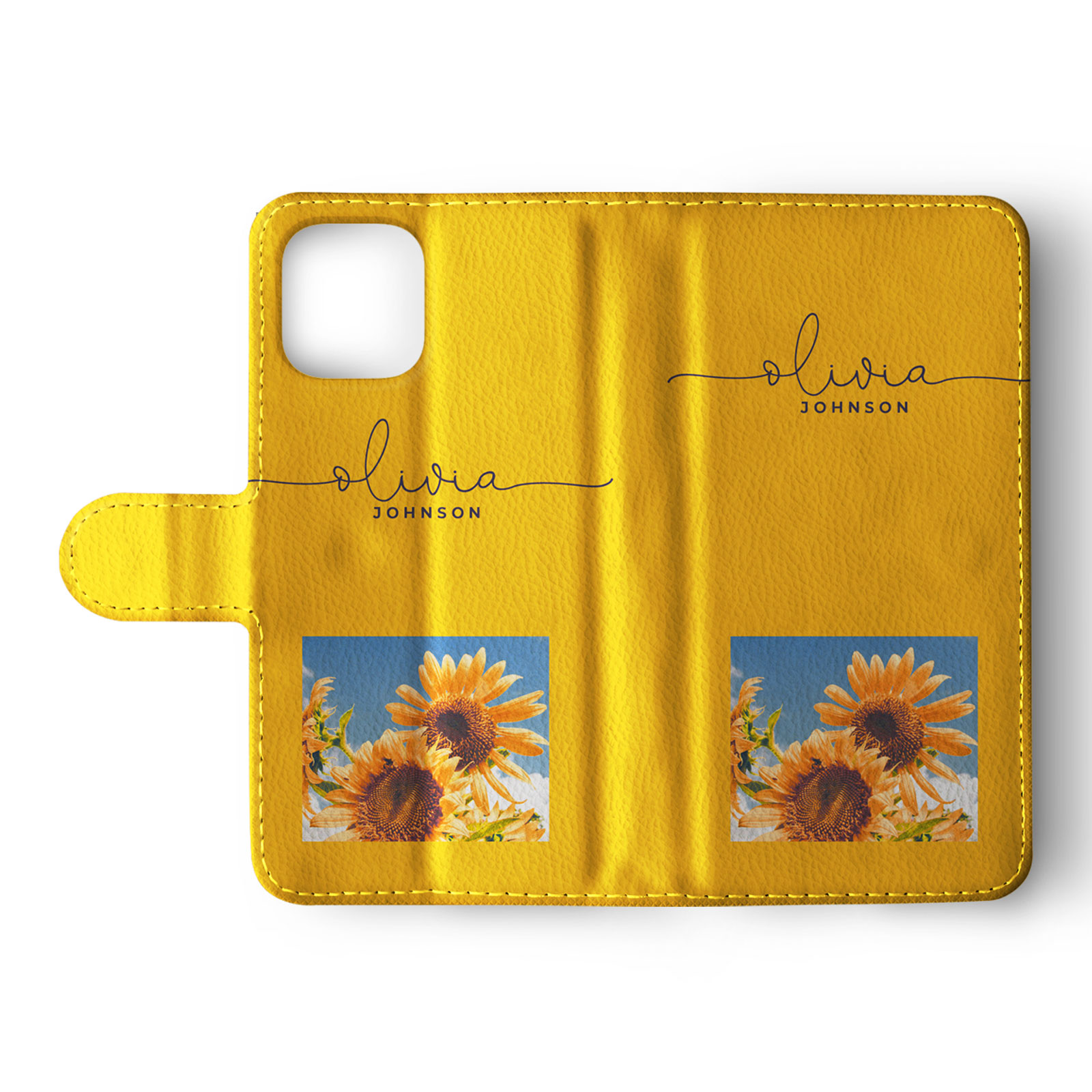 Tirita Personalised Wallet Flip Case for iPhone 16 15 14 Vintage Spring Floral - Picture 3 of 26