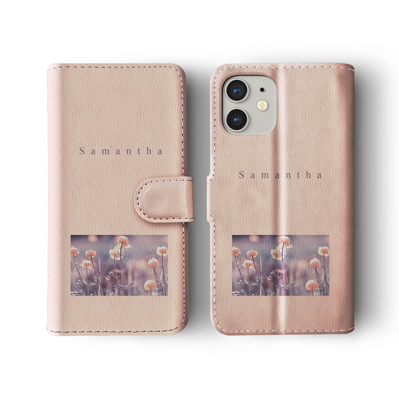 Tirita Personalised Wallet Flip Case for iPhone 16 15 14 Vintage Spring Floral - Picture 20 of 26