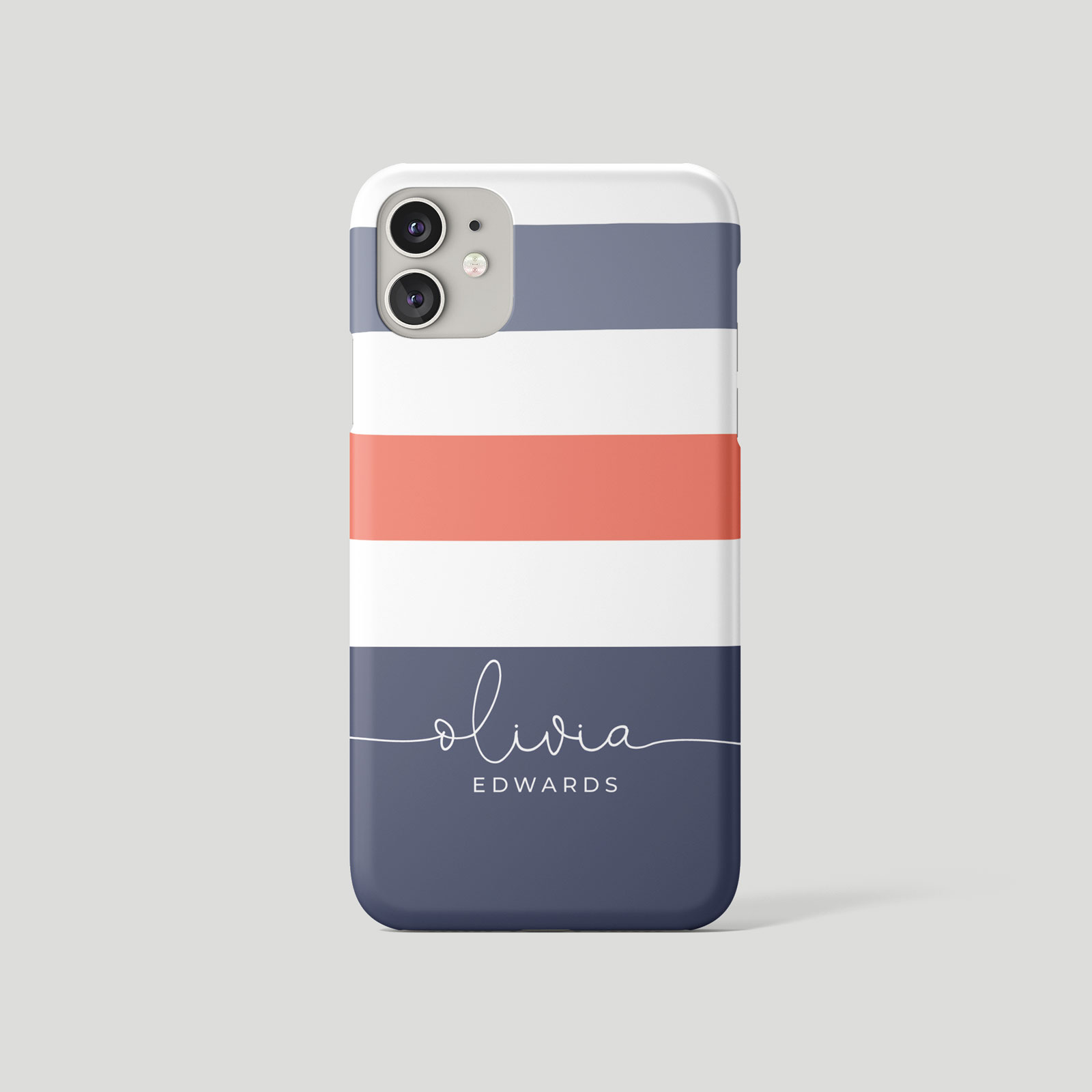 Tirita Personalised Phone Case for iPhone 16 15 14 13 12 Striped Stripes Pastel - Picture 8 of 26