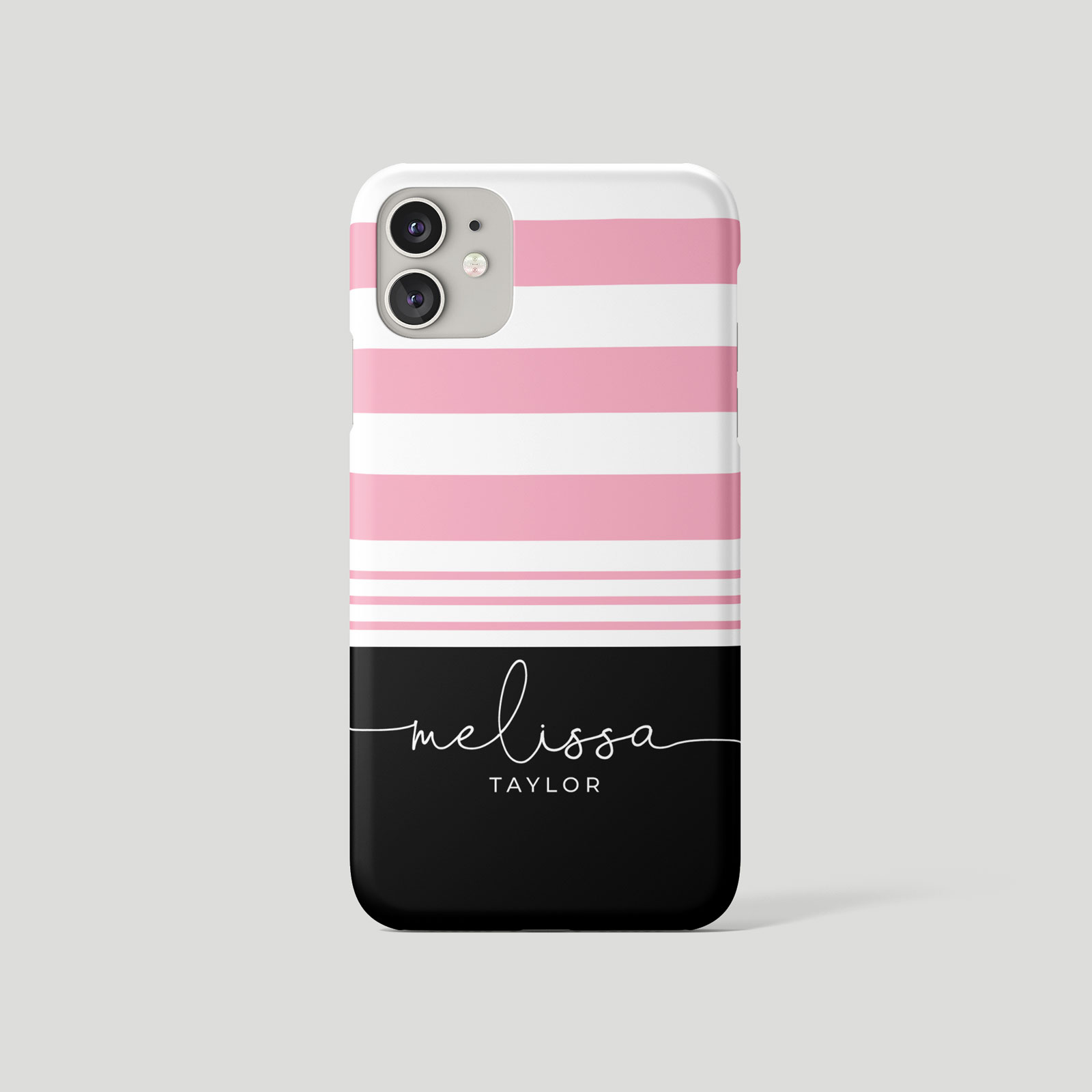 Tirita Personalised Phone Case for iPhone 16 15 14 13 12 Striped Stripes Pastel - Picture 14 of 26