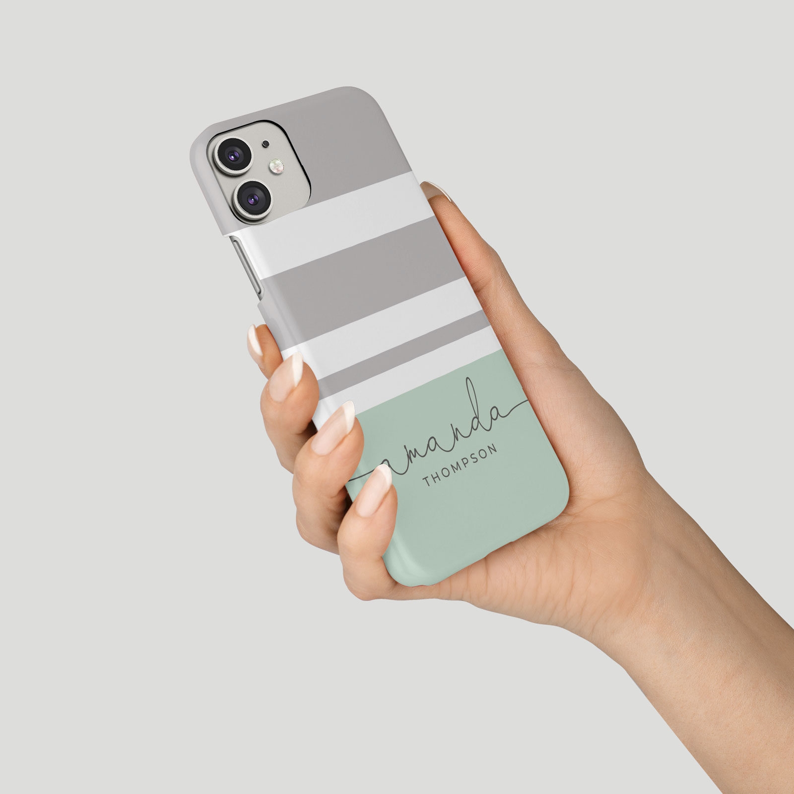 Tirita Personalised Phone Case for iPhone 16 15 14 13 12 Striped Stripes Pastel - Picture 18 of 26