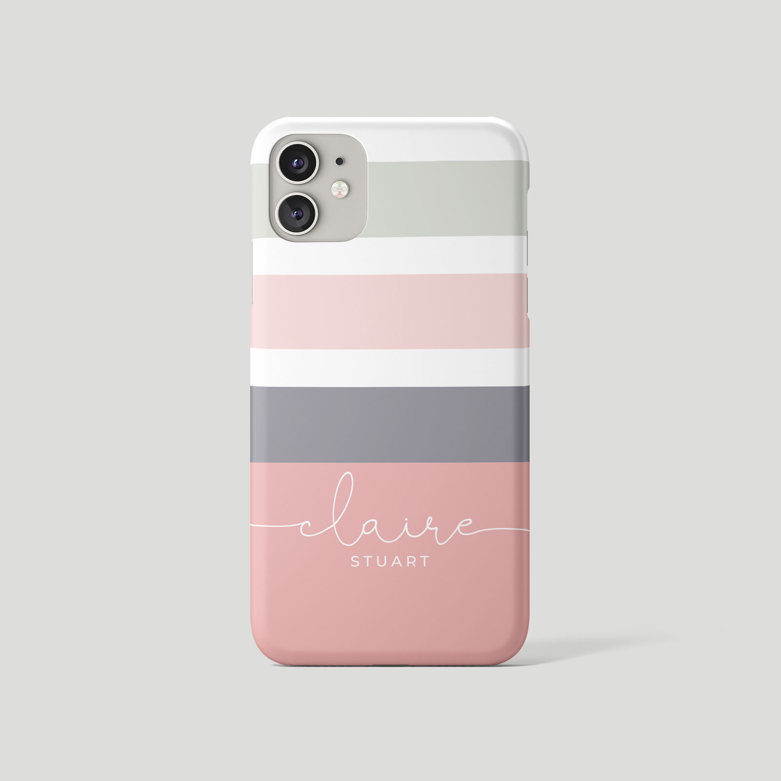 Tirita Personalised Phone Case for iPhone 16 15 14 13 12 Striped Stripes Pastel - Picture 23 of 26