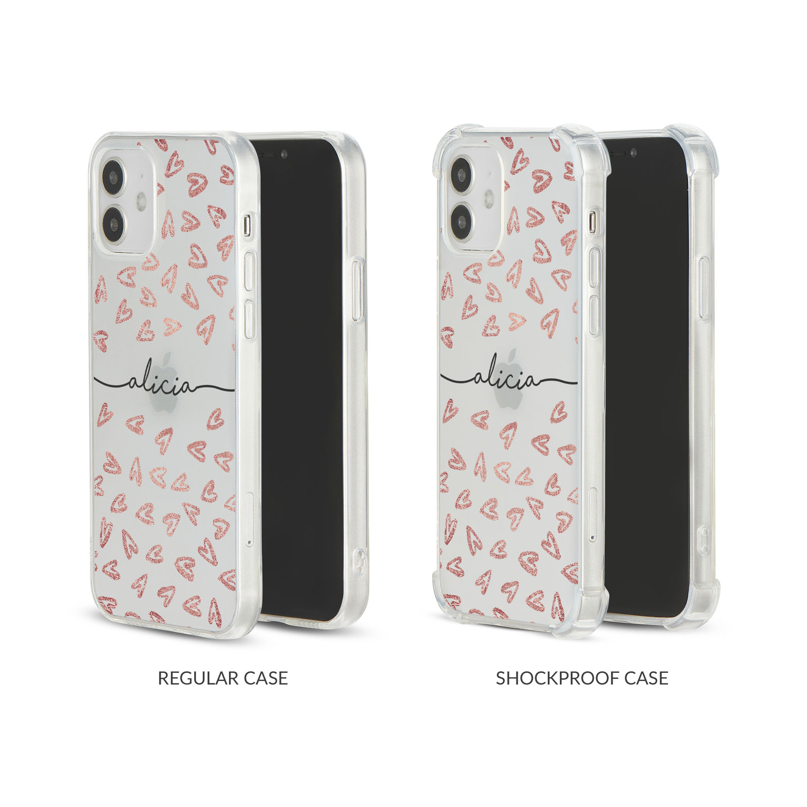 Tirita Personalised Phone Cas Shockproof Soft for iPhone 12 8 SE 11 Holographic - Picture 8 of 42