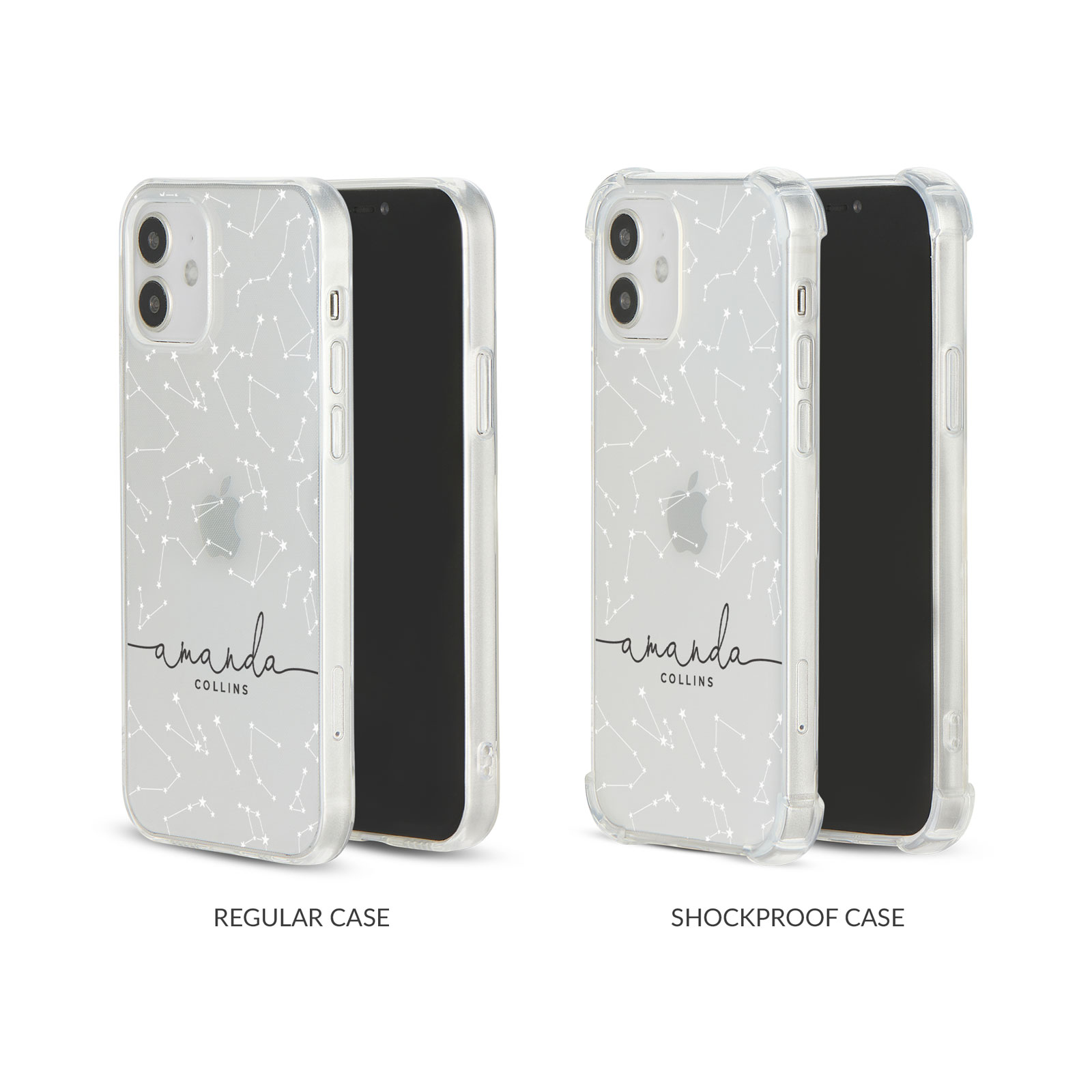 Tirita Personalised Phone Cas Shockproof Soft for iPhone 12 8 SE 11 Holographic - Picture 33 of 42
