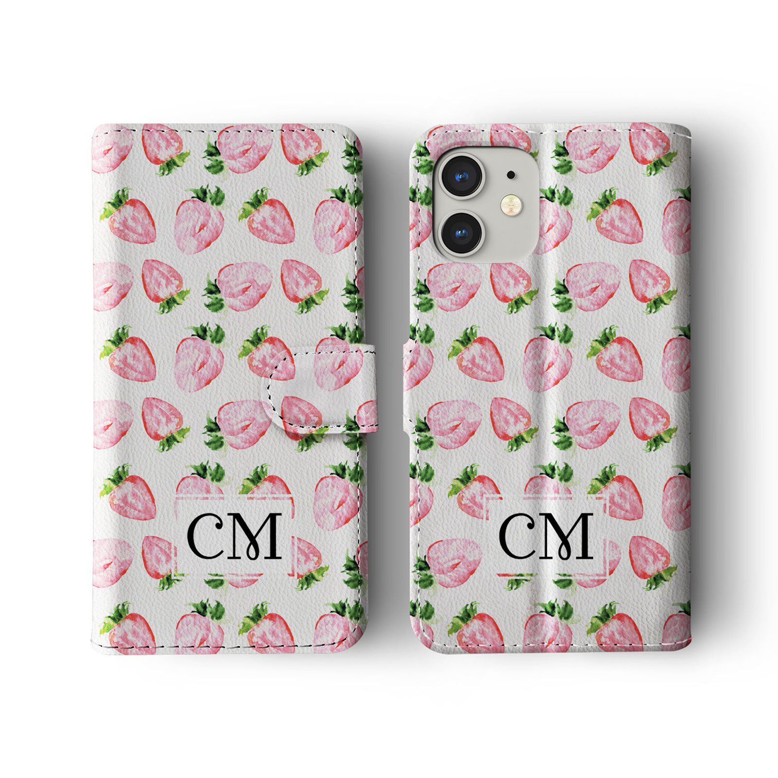 Tirita Personalised Wallet Flip Case for iPhone 14 13 12 11 8 Tropical Flamingos - Picture 23 of 26