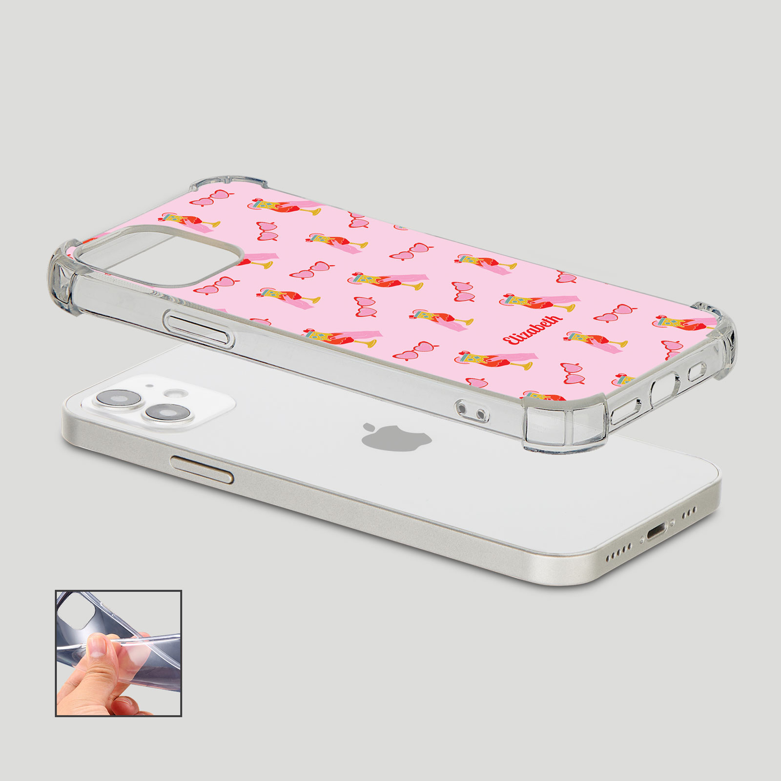 Tirita Personalised Phone Case Shockproof for iPhone 15 14 13 12 Tropical Vibes - Picture 20 of 34