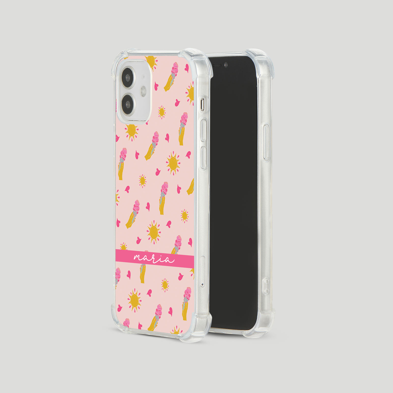 Tirita Personalised Phone Case Shockproof for iPhone 15 14 13 12 Tropical Vibes - Picture 31 of 34