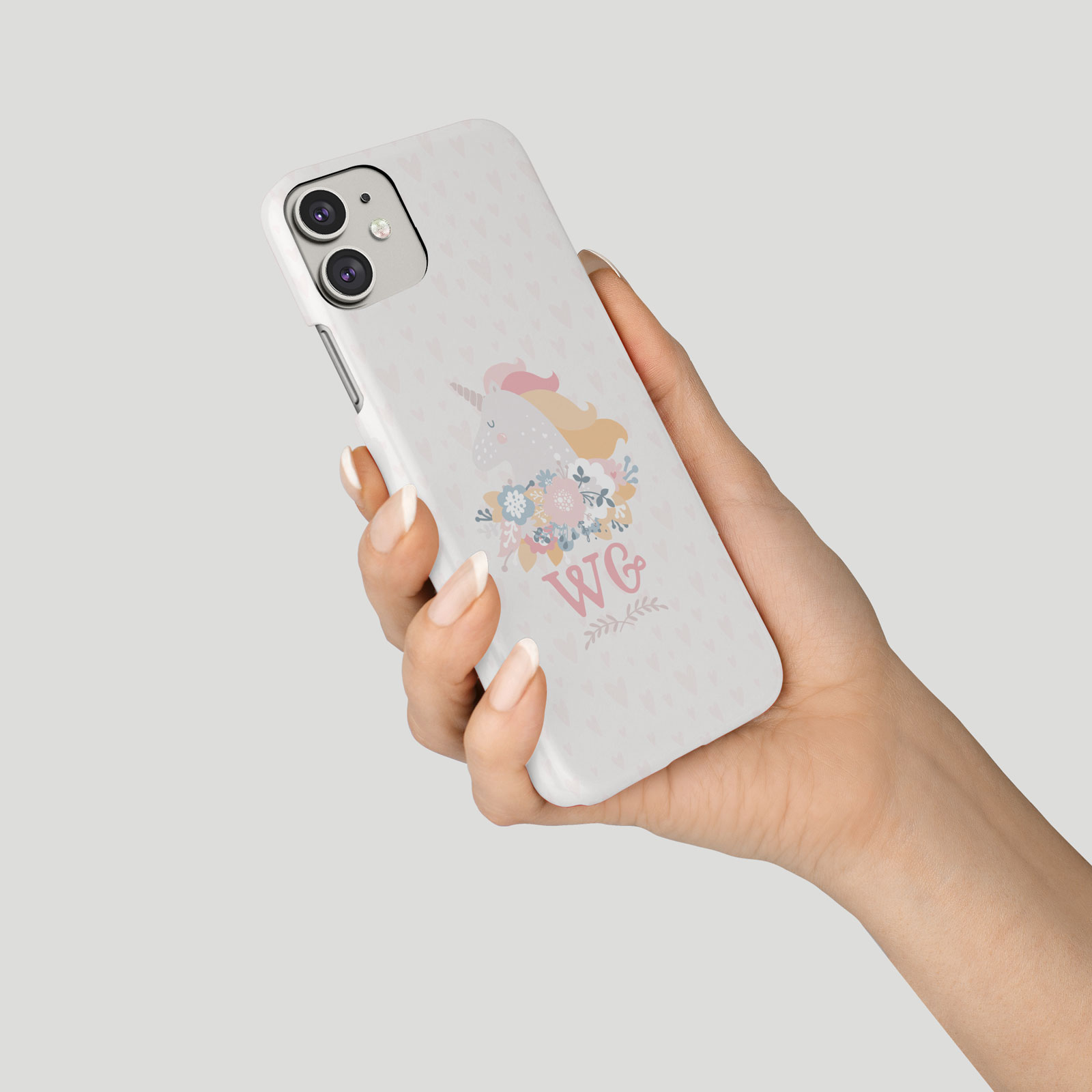 Tirita Personalised Phone Case for iPhone 16 15 14 13 12 Unicorns Kawaii Floral - Picture 3 of 18