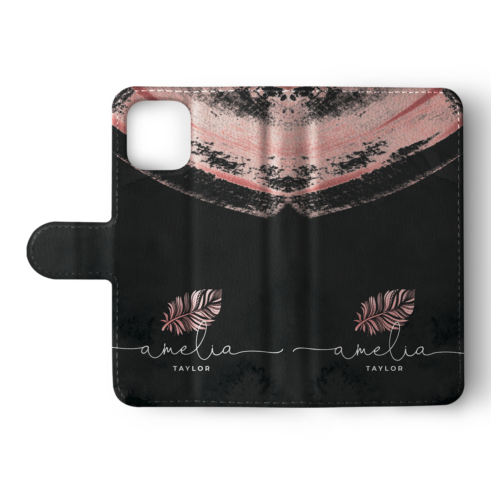 Tirita Personalised Wallet Flip Case for iPhone12 11 SE 8 Shabby Floral Bird Art - Picture 21 of 32