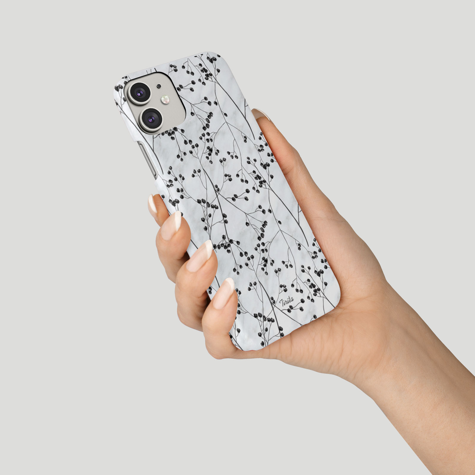 Tirita Phone Case for iPhone 16 15 14 13 12 11 XR Aesthetic Floral Marble Gold - Picture 5 of 18