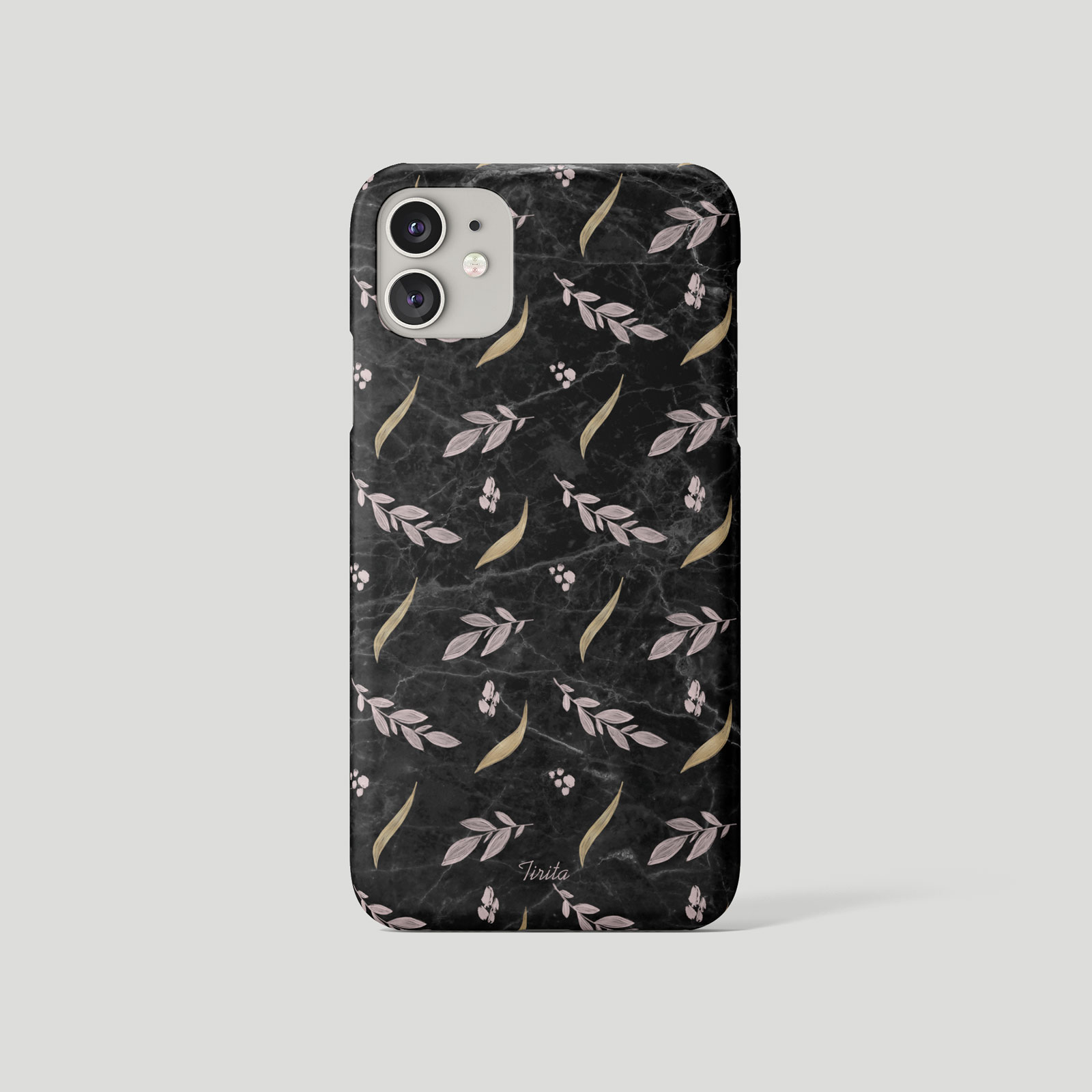 Tirita Phone Case for iPhone 16 15 14 13 12 11 XR Aesthetic Floral Marble Gold - Picture 6 of 18