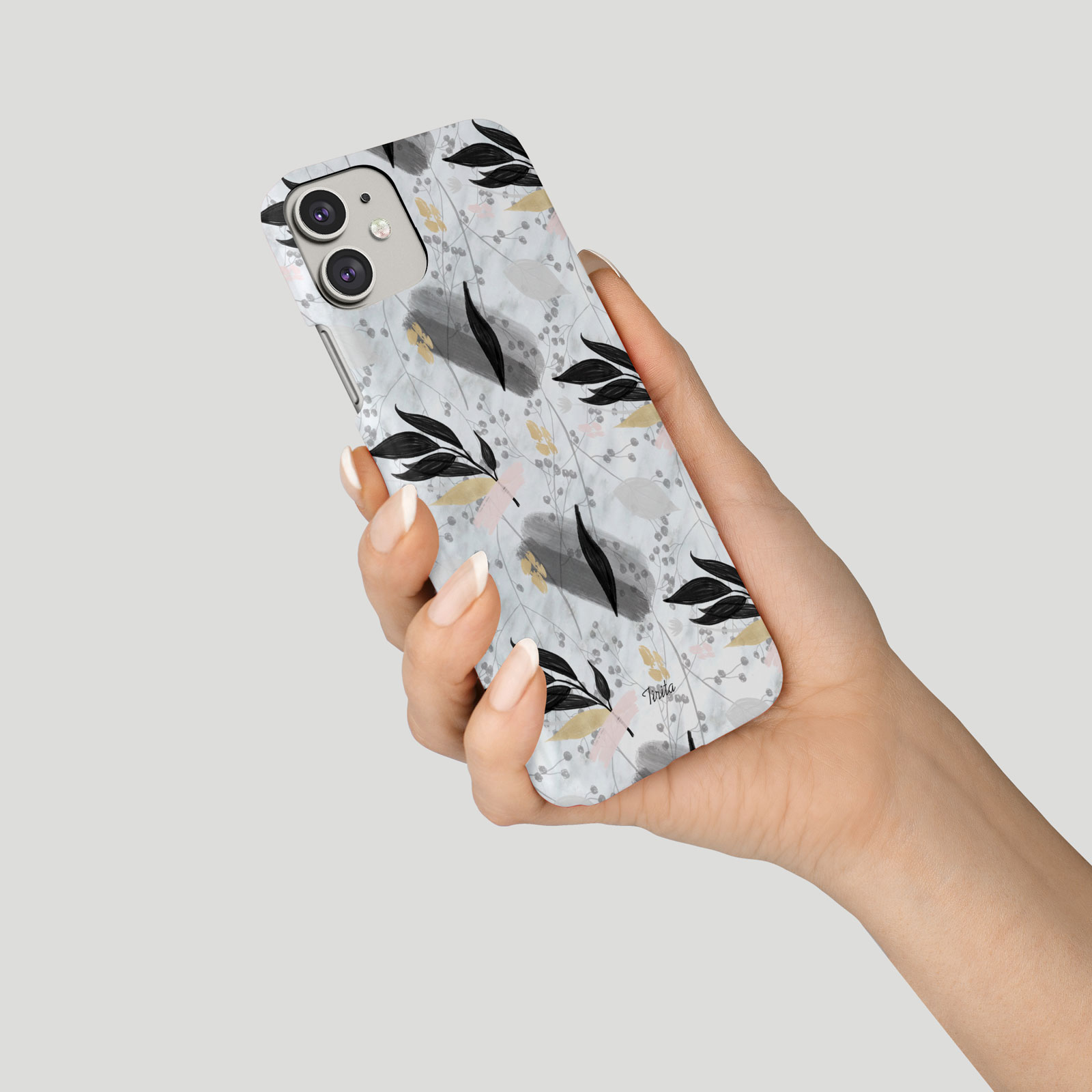 Tirita Phone Case for iPhone 16 15 14 13 12 11 XR Aesthetic Floral Marble Gold - Picture 15 of 18