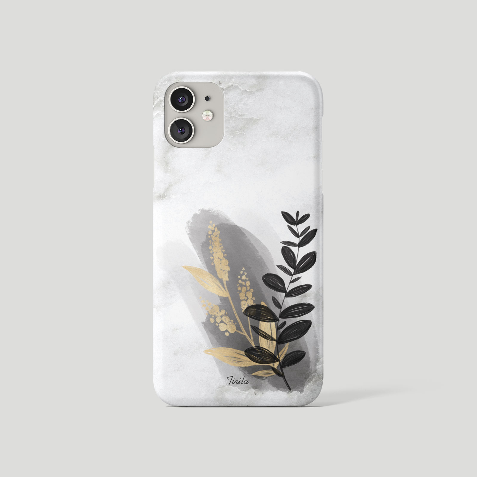 Tirita Phone Case for iPhone 16 15 14 13 12 11 XR Aesthetic Floral Marble Gold - Picture 16 of 18