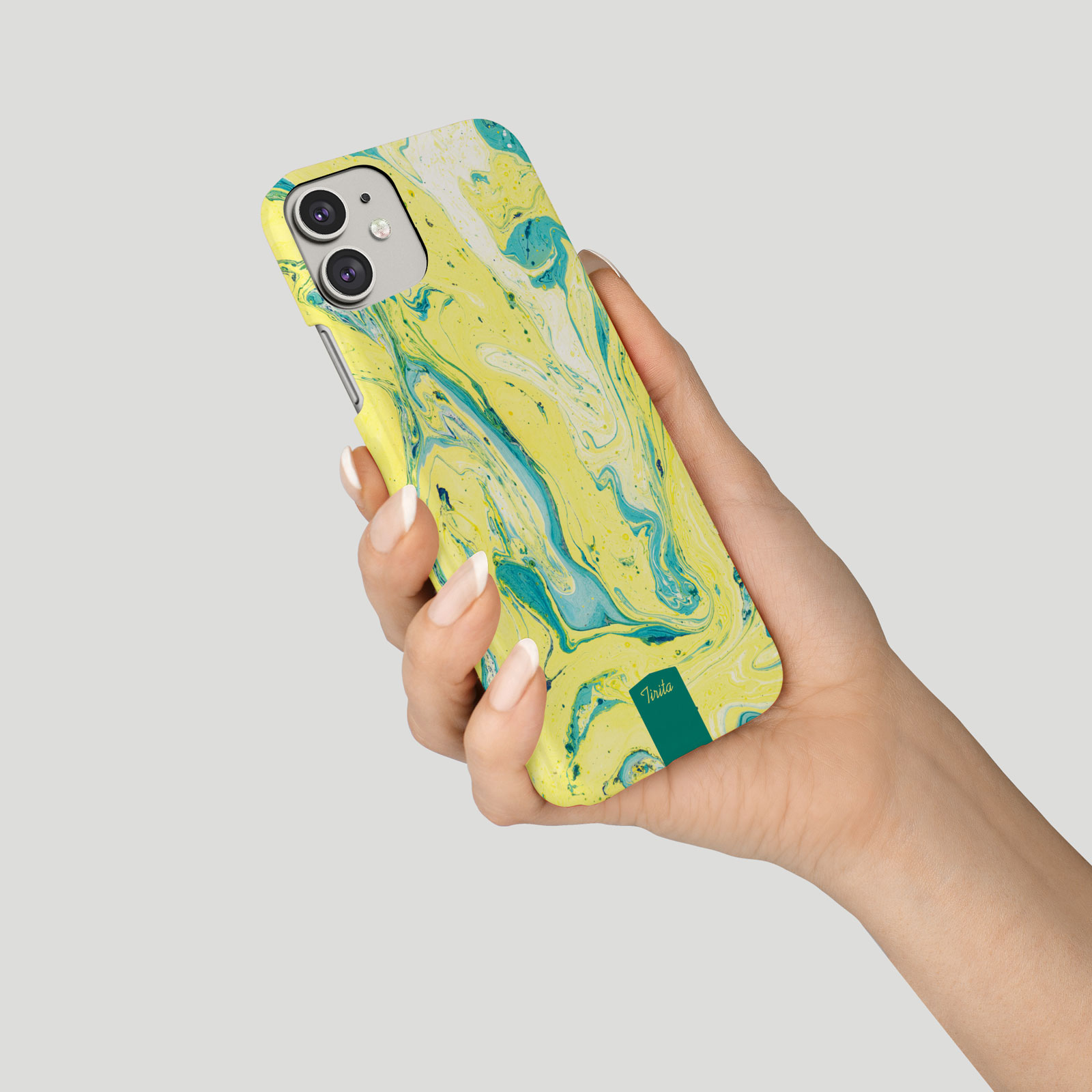 Tirita Phone Case for iPhone 16 15 14 13 11 12 SE X 6S XR Colourful Marble Veins - Picture 3 of 18