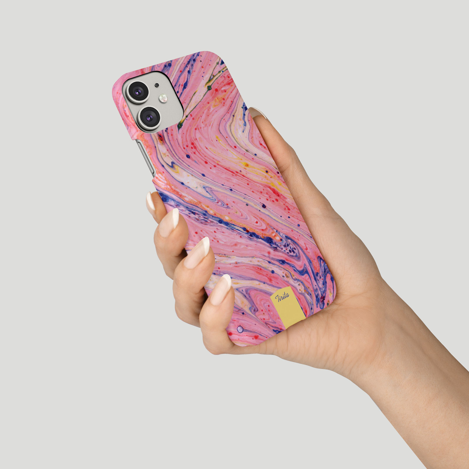 Tirita Phone Case for iPhone 16 15 14 13 11 12 SE X 6S XR Colourful Marble Veins - Picture 11 of 18