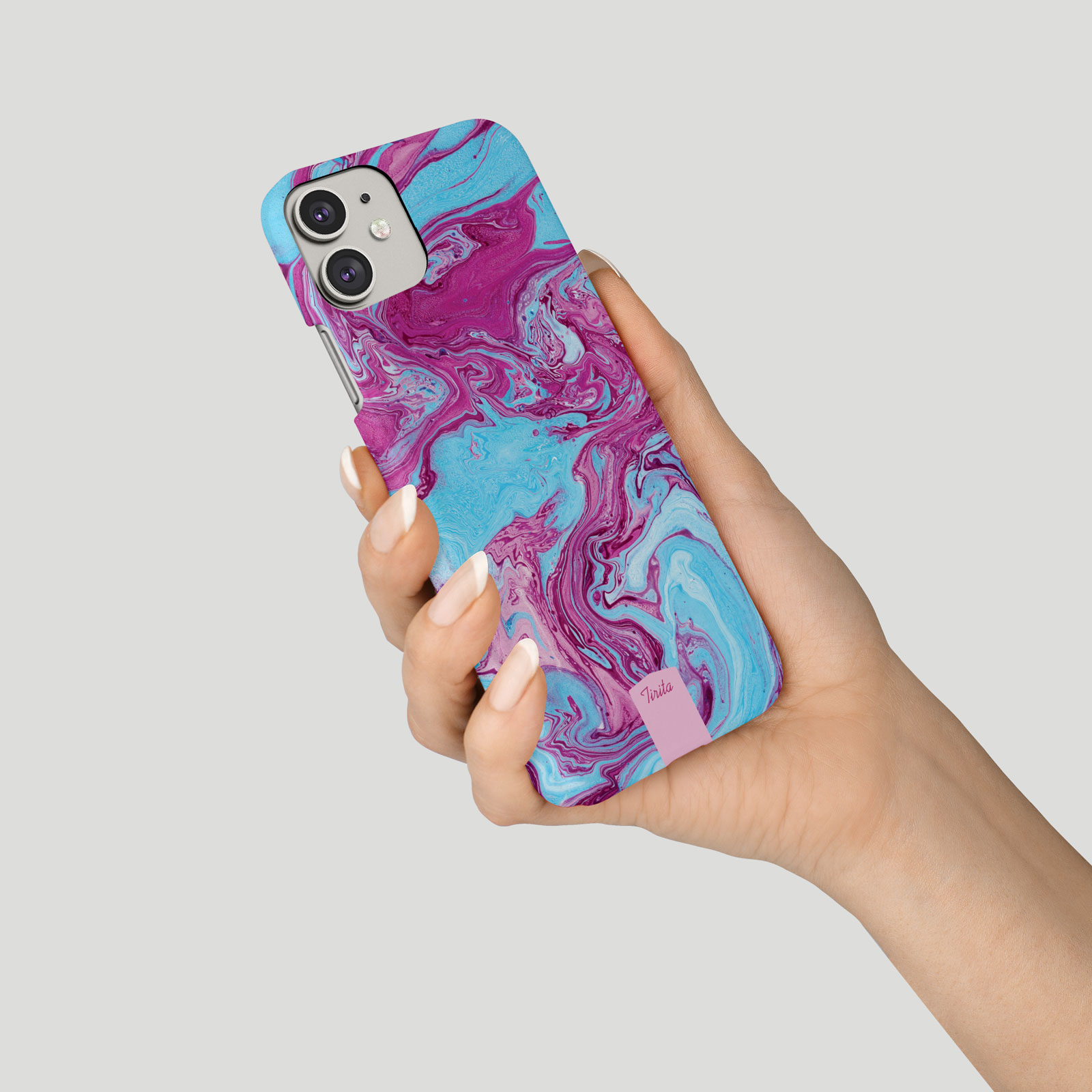 Tirita Phone Case for iPhone 16 15 14 13 11 12 SE X 6S XR Colourful Marble Veins - Picture 13 of 18