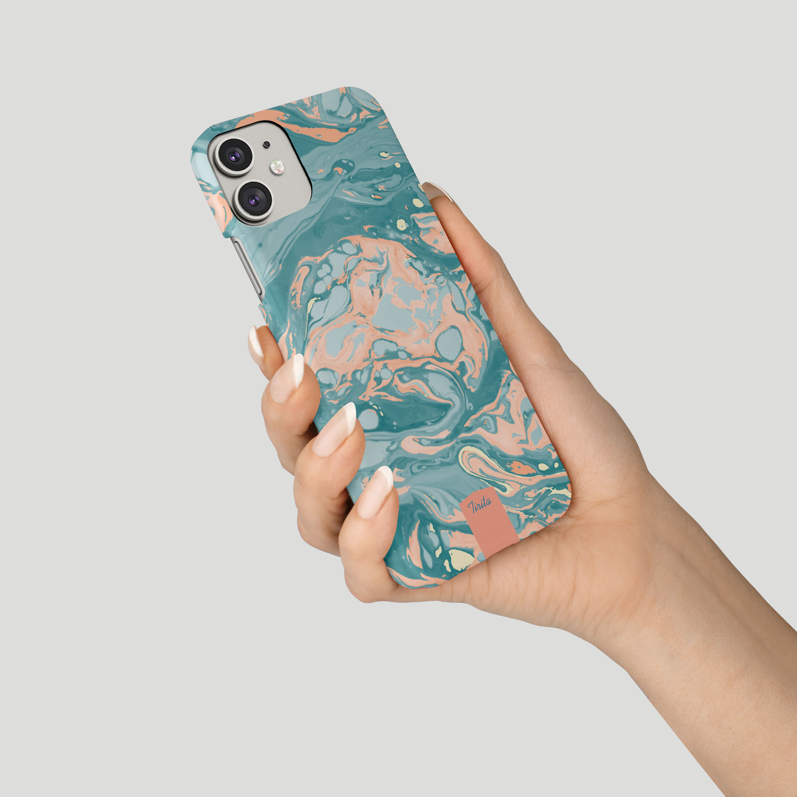 Tirita Phone Case for iPhone 16 15 14 13 11 12 SE X 6S XR Colourful Marble Veins - Picture 17 of 18