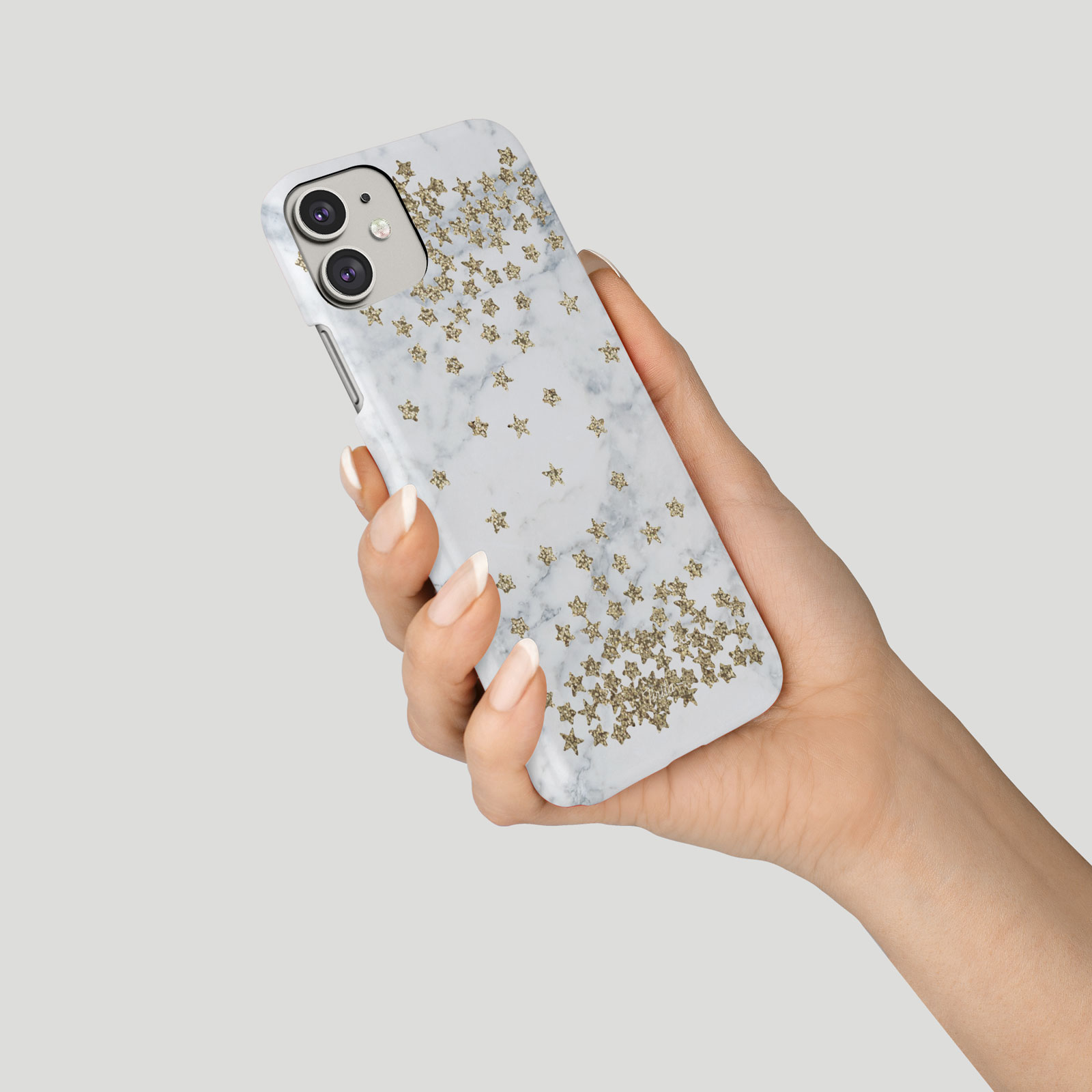 Tirita Phone Case for iPhone 16 15 14 13 12 11 XR Random Stars Marble Gold Dots - Picture 8 of 9