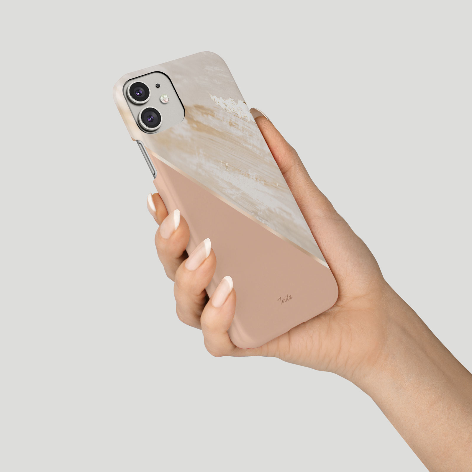 Tirita Phone Case for iPhone 16 15 14 13 11 12 SE XR Rose Gold Foil Stone Marble - Picture 3 of 18