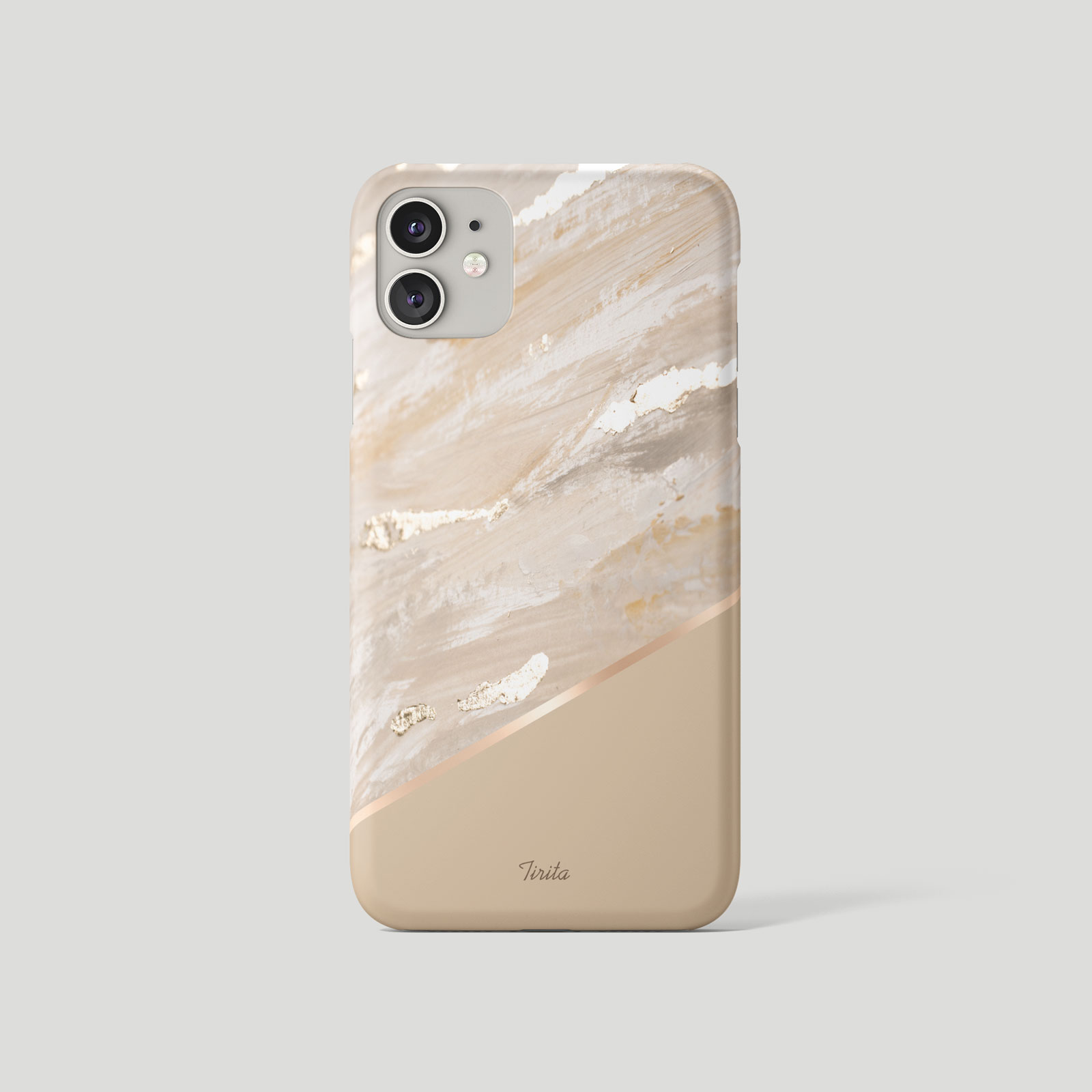 Tirita Phone Case for iPhone 16 15 14 13 11 12 SE XR Rose Gold Foil Stone Marble - Picture 4 of 18