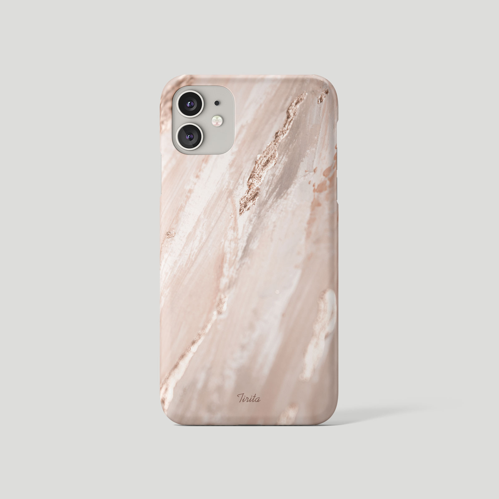 Tirita Phone Case for iPhone 16 15 14 13 11 12 SE XR Rose Gold Foil Stone Marble - Picture 10 of 18