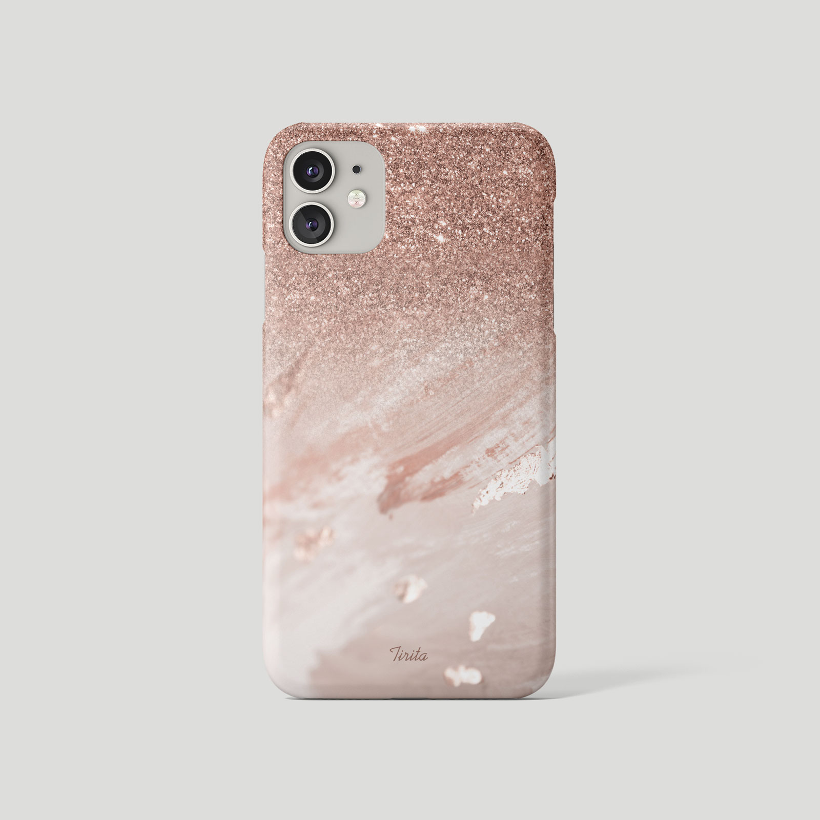 Tirita Phone Case for iPhone 16 15 14 13 11 12 SE XR Rose Gold Foil Stone Marble - Picture 12 of 18