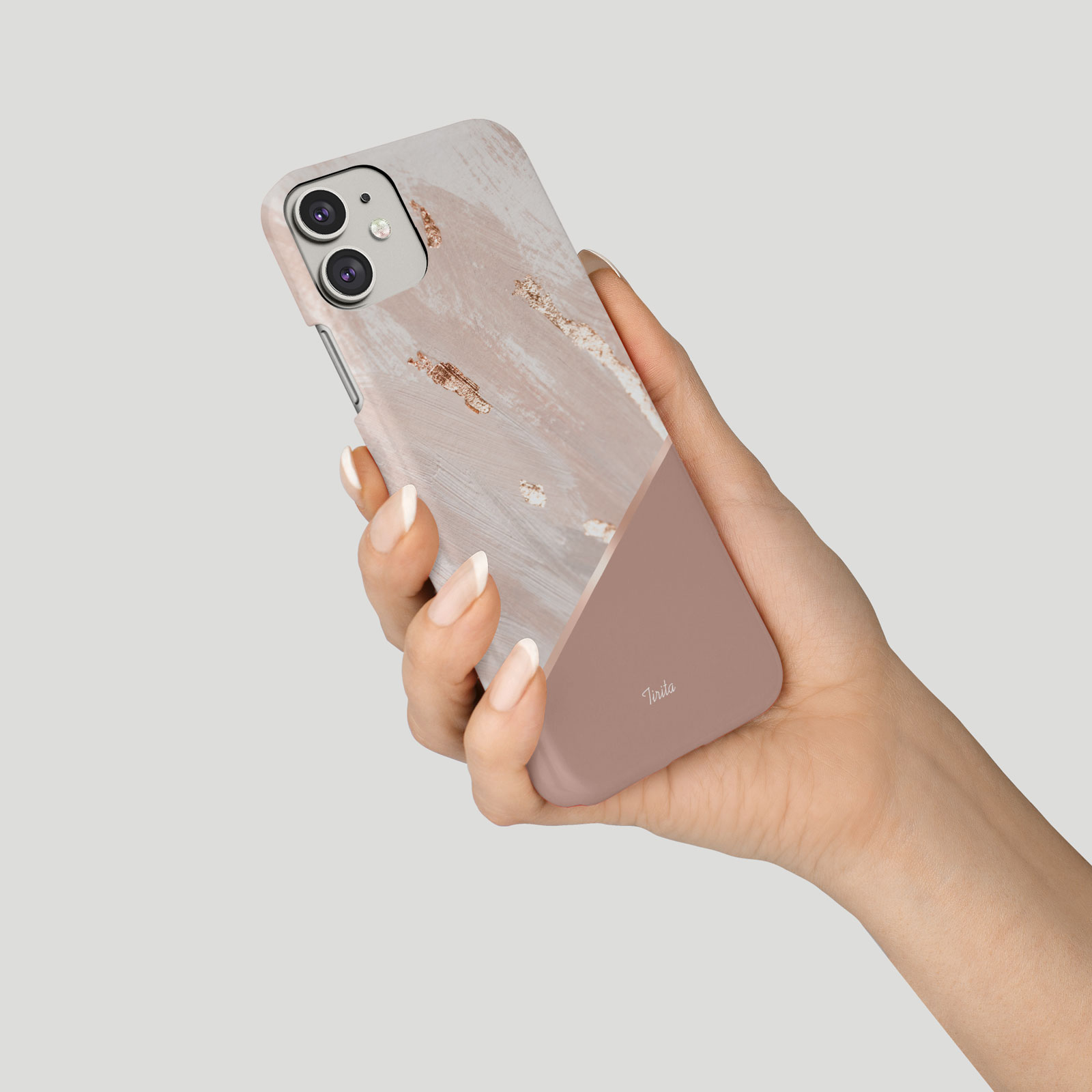Tirita Phone Case for iPhone 16 15 14 13 11 12 SE XR Rose Gold Foil Stone Marble - Picture 15 of 18