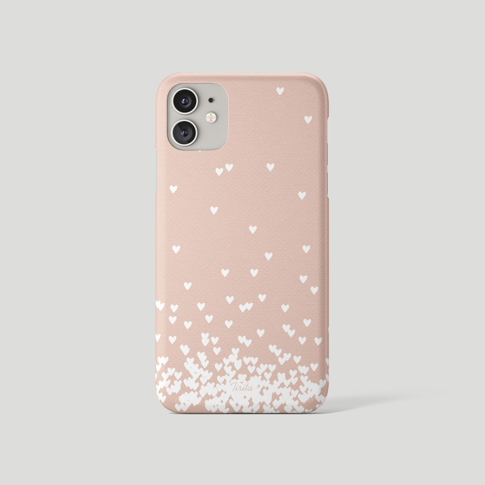 Tirita Phone Case for iPhone 16 15 14 13 12 11 X XR Floating Hearts Marble Gold - Picture 2 of 18