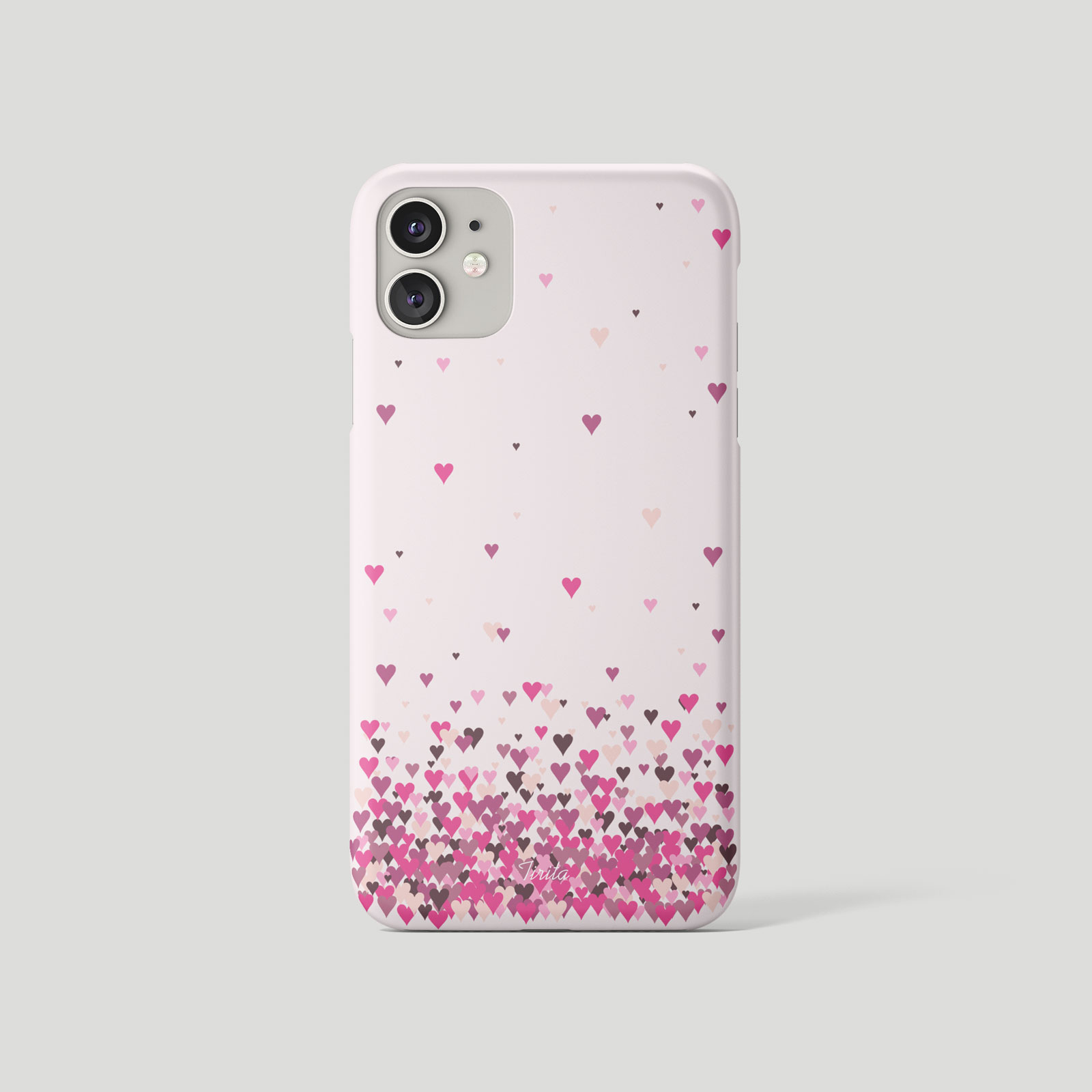 Tirita Phone Case for iPhone 16 15 14 13 12 11 X XR Floating Hearts Marble Gold - Picture 6 of 18