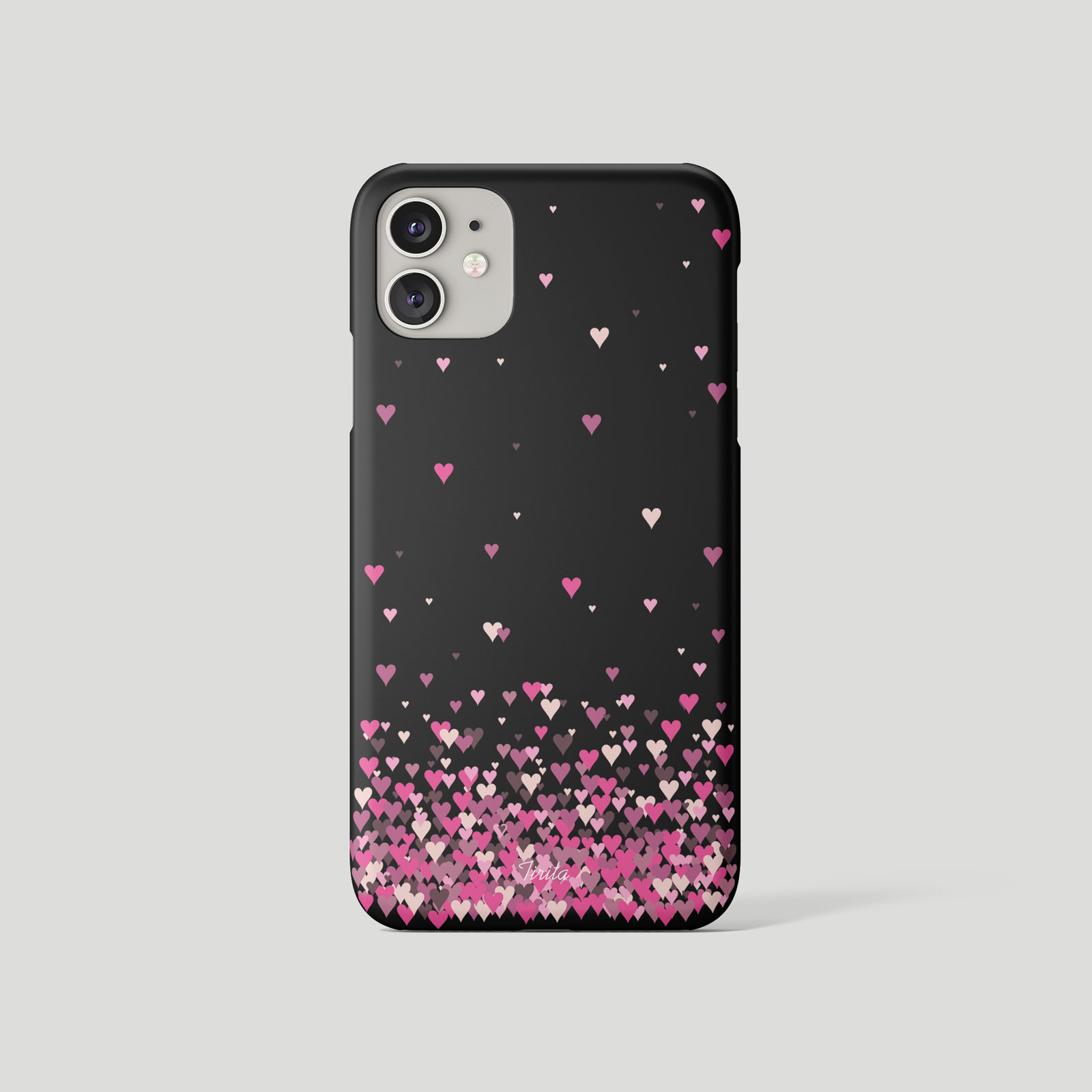 Tirita Phone Case for iPhone 16 15 14 13 12 11 X XR Floating Hearts Marble Gold - Picture 10 of 18