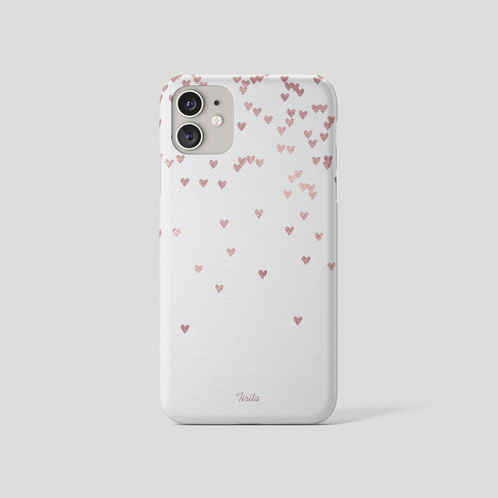 Tirita Phone Case for iPhone 16 15 14 13 12 11 X XR Floating Hearts Marble Gold - Picture 16 of 18
