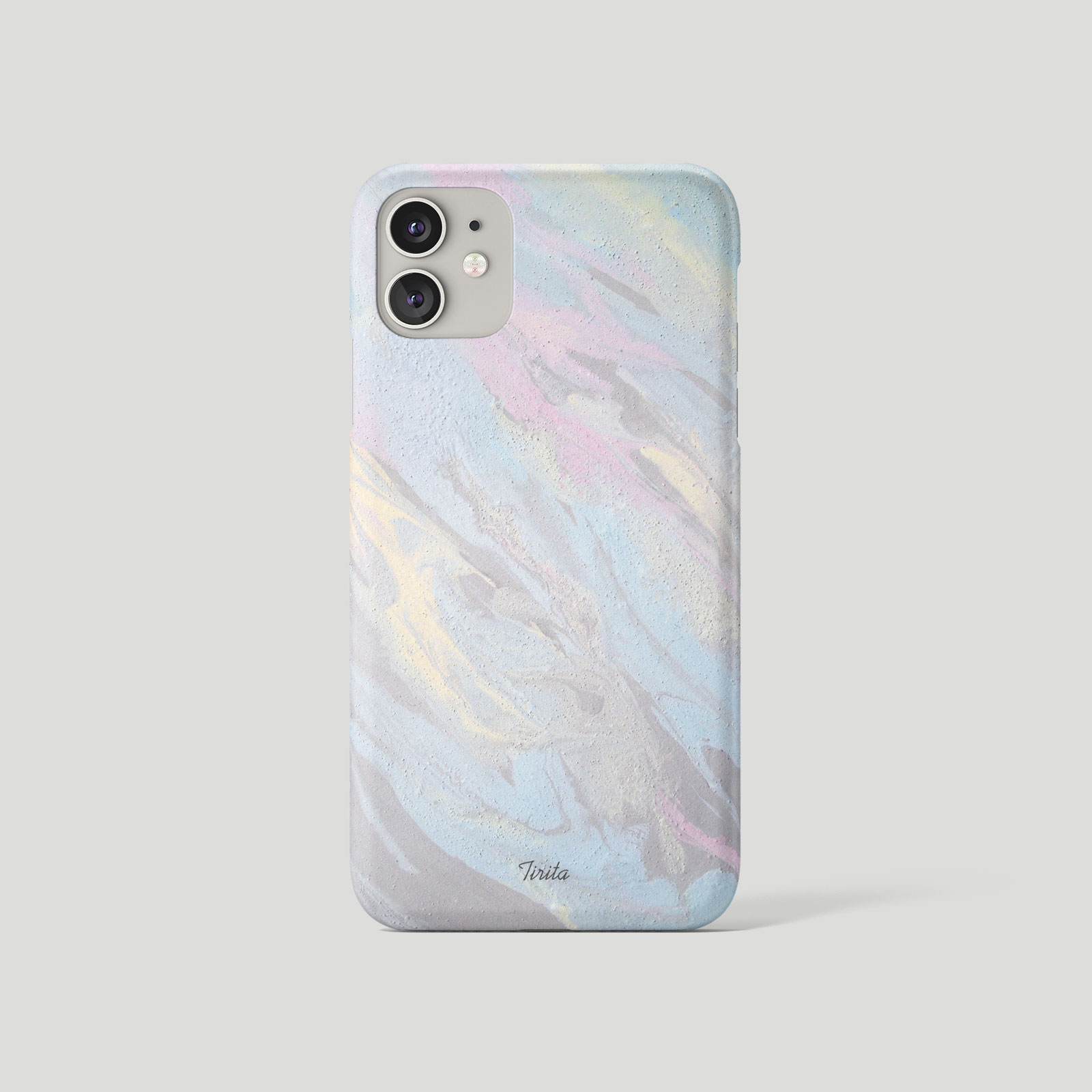 Tirita Phone Case for iPhone 16 15 14 13 11 12 SE X XR Marble Iridescent Colours - Picture 2 of 18