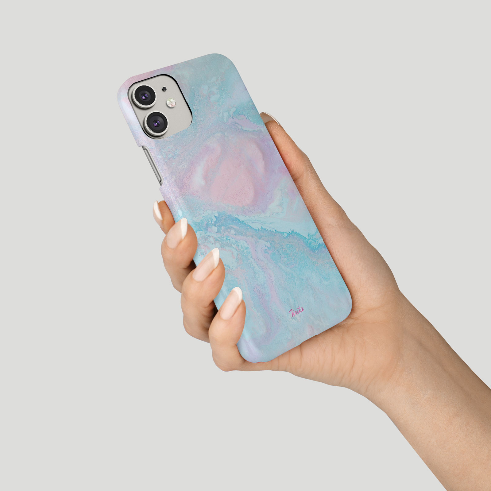 Tirita Phone Case for iPhone 16 15 14 13 11 12 SE X XR Marble Iridescent Colours - Picture 9 of 18