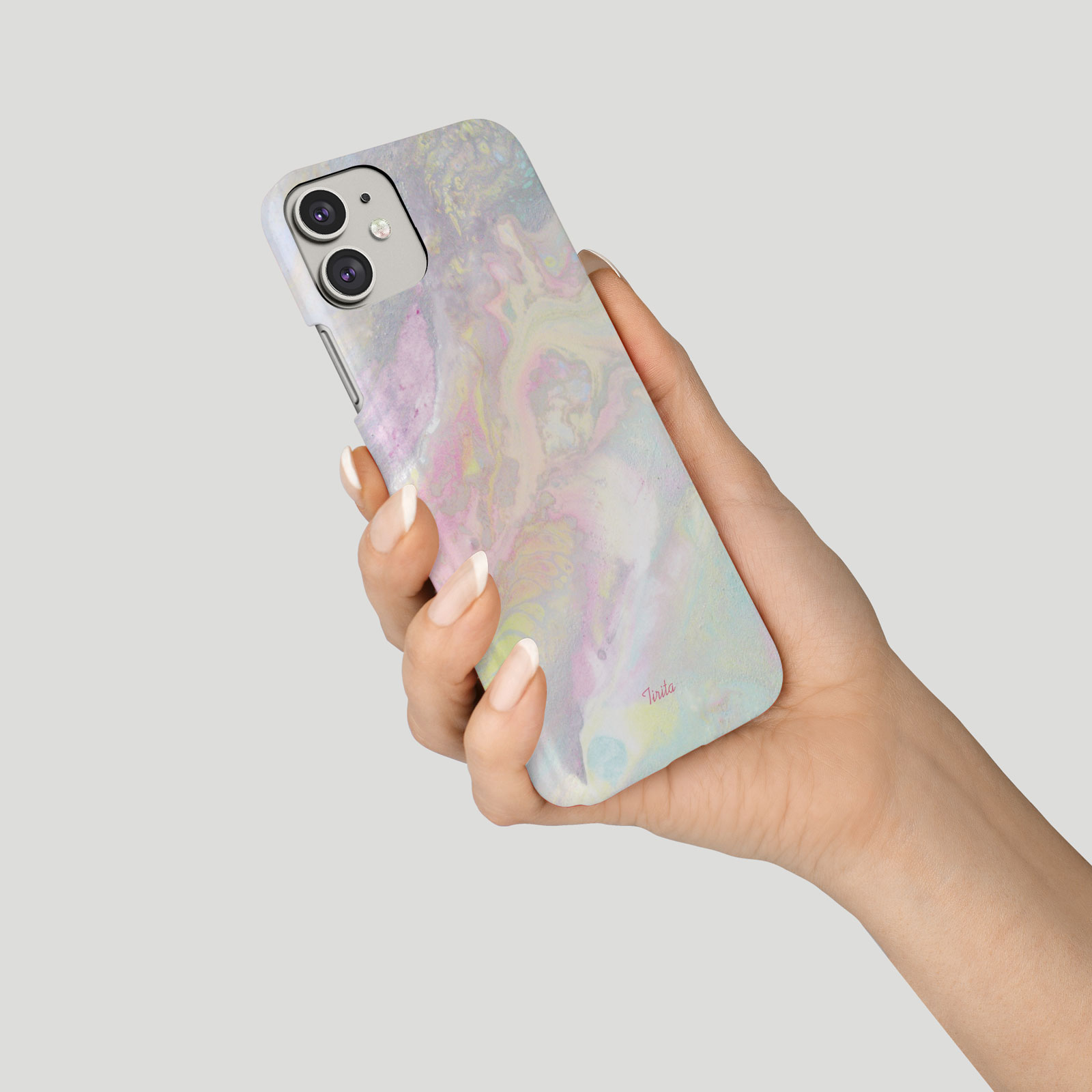Tirita Phone Case for iPhone 16 15 14 13 11 12 SE X XR Marble Iridescent Colours - Picture 15 of 18