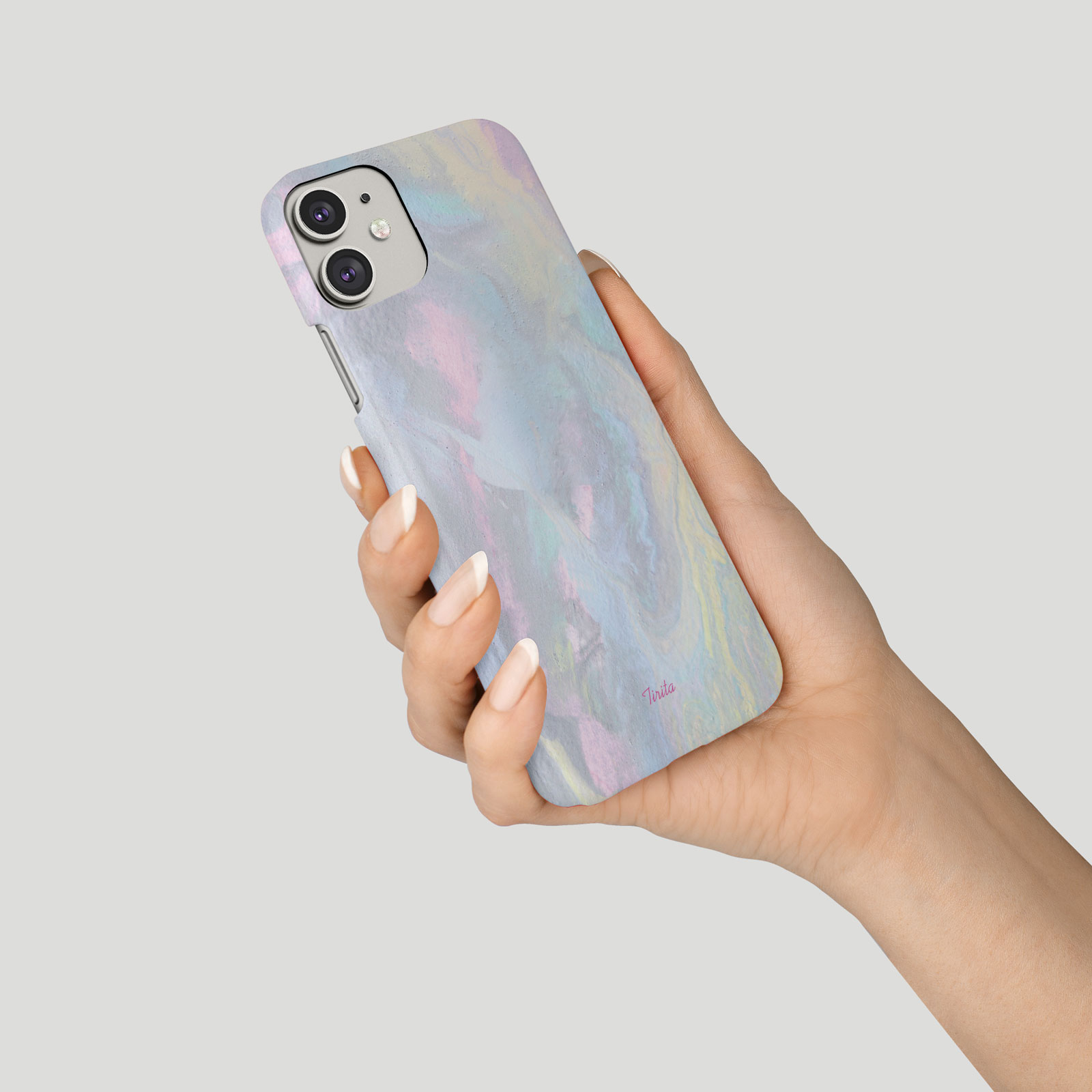 Tirita Phone Case for iPhone 16 15 14 13 11 12 SE X XR Marble Iridescent Colours - Picture 17 of 18