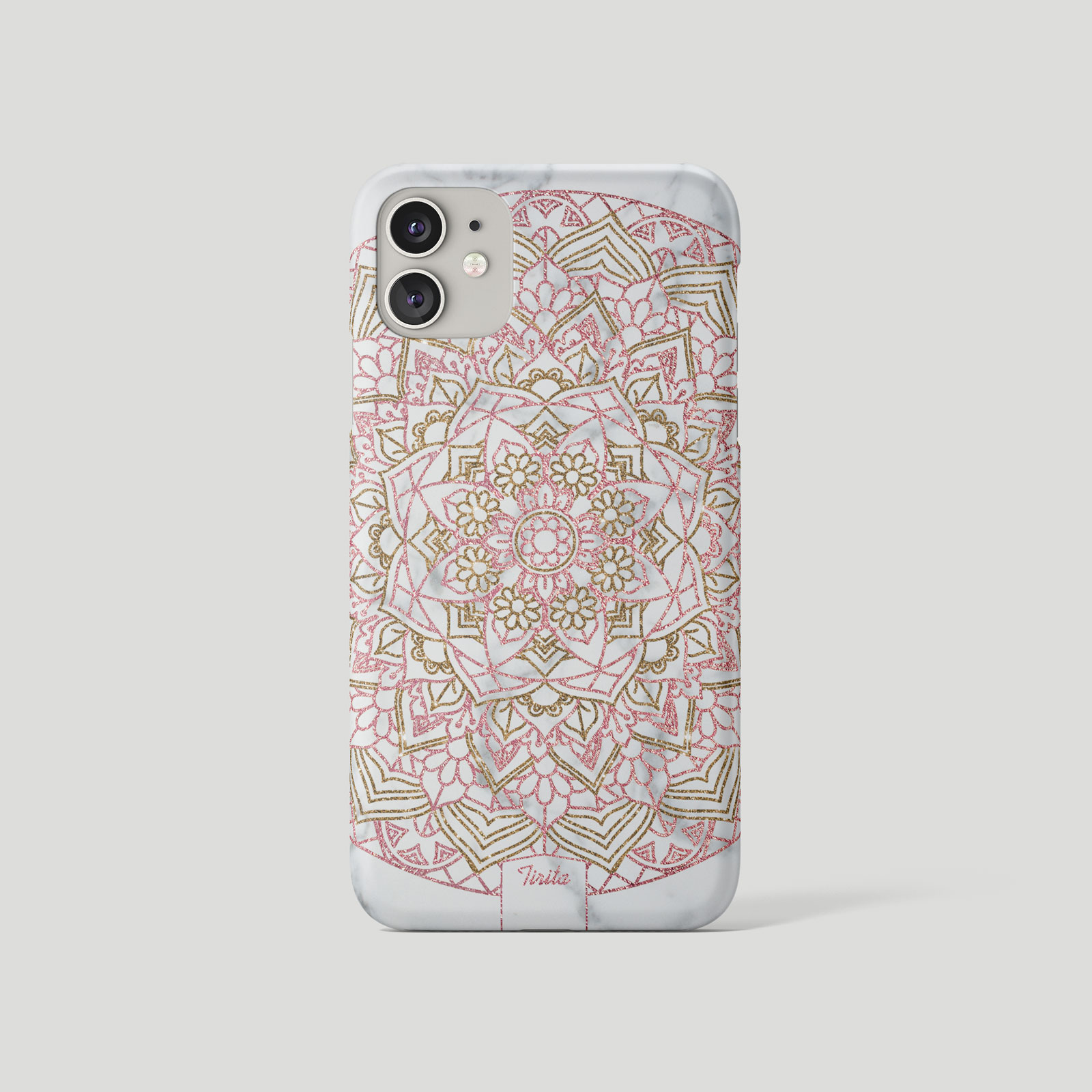 Tirita Phone Case for iPhone 16 15 14 13 11 12 7 SE X 6S XR Gold Mandala Pattern - Picture 8 of 18
